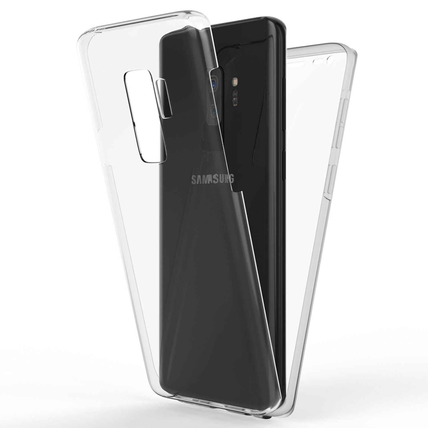 NALIA 360 Grad Handy Hülle für Samsung Galaxy S9 Plus, Full Cover Rundum Case