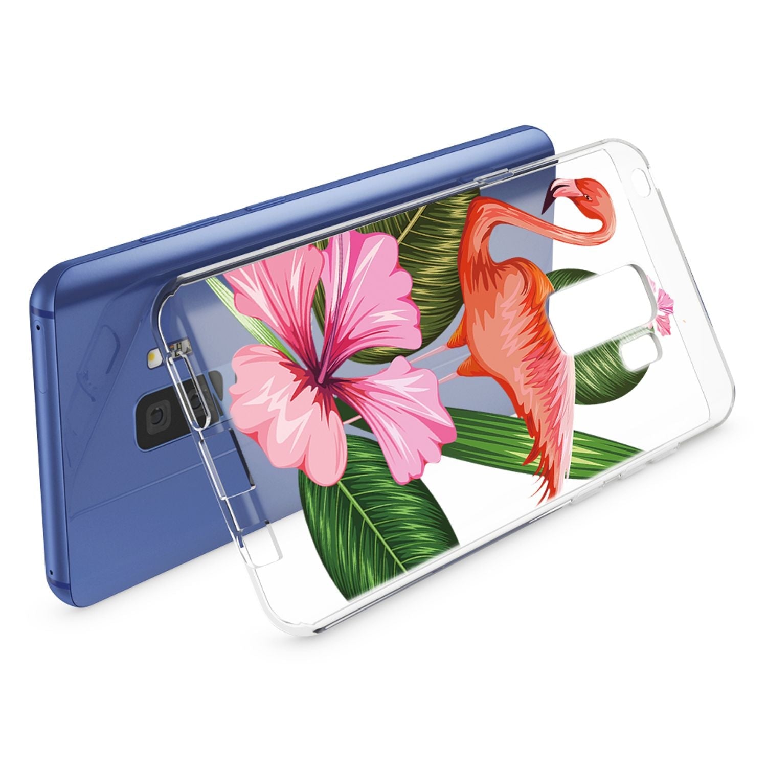 Handyhülle Samsung Galaxy S9 Plus TPU Silikon durchsichtig gemustert