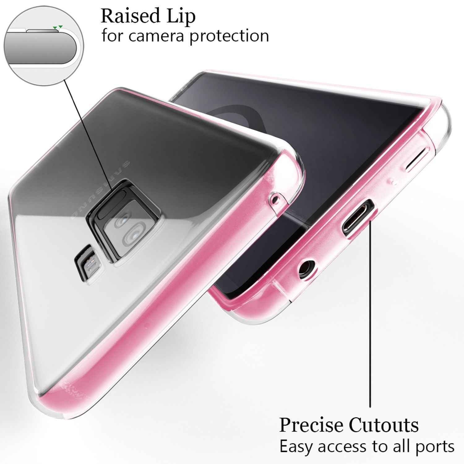 NALIA 360 Grad Handy Hülle für Samsung Galaxy S9 Plus, Full Cover Rundum Case