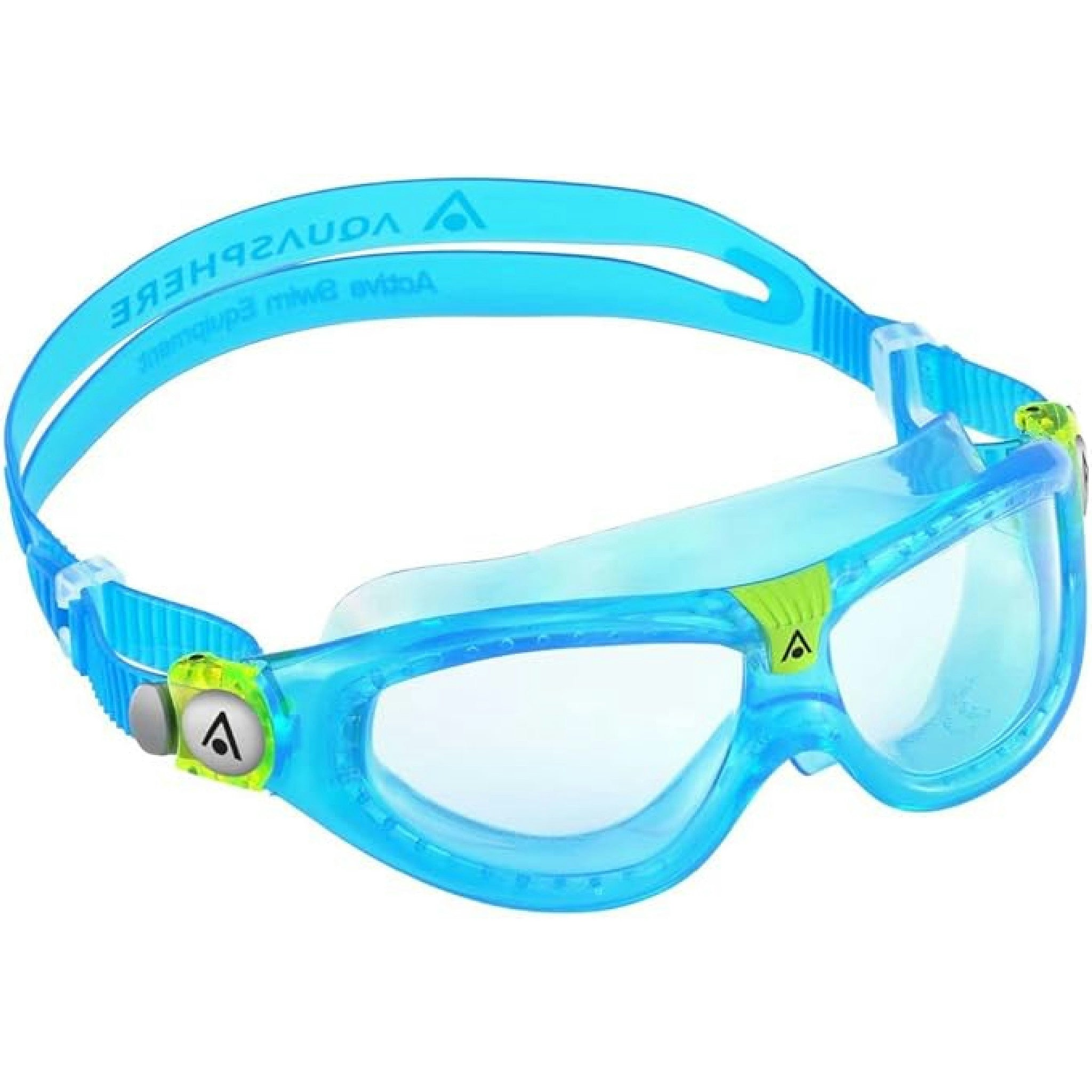 Aquasphere Seal Kid | Schwimmbrille für Kinder ab 3 Jahren mit UV-Schutz, Silikondichtung und beschlag- und auslaufsicheren Gläsern für Jungen und Mädchen, Aqua - Klare Linse Hauptansicht