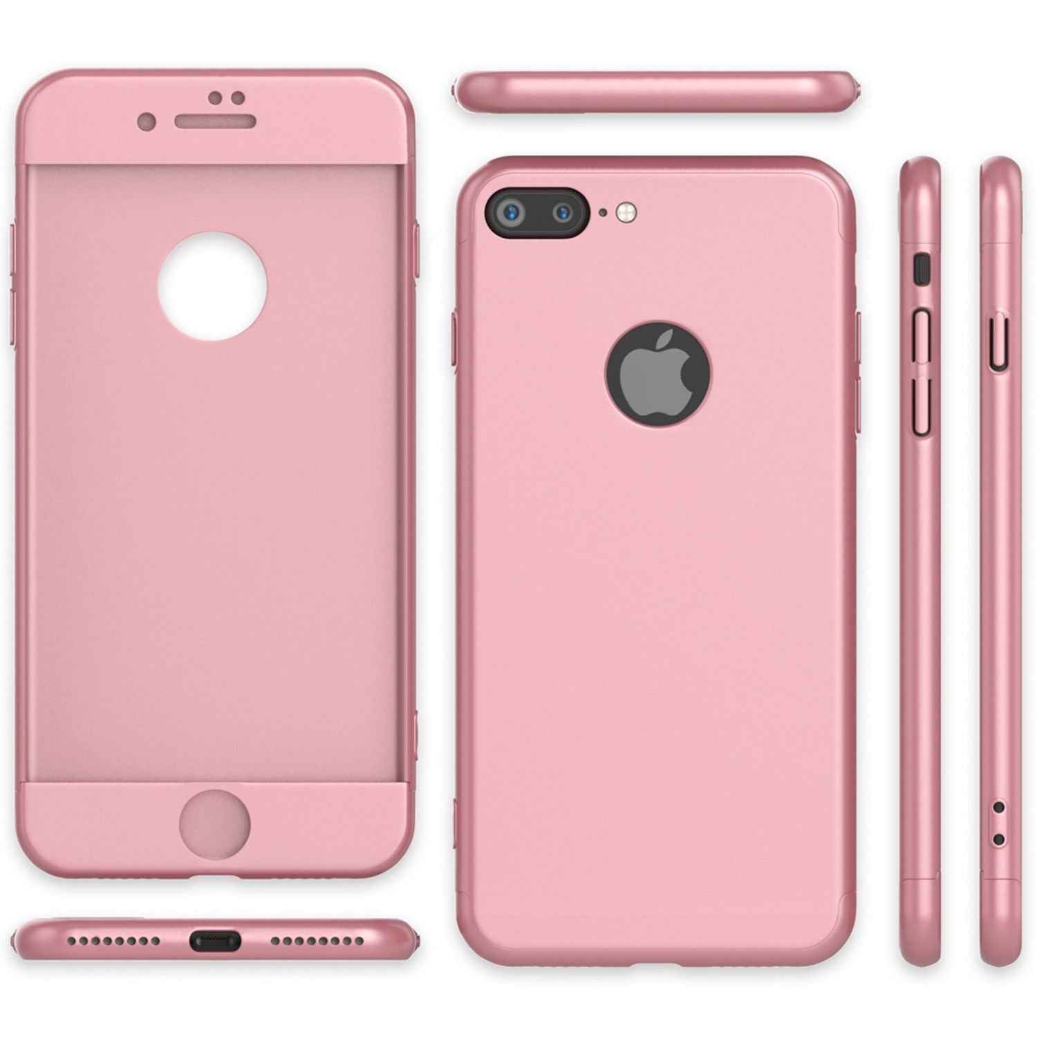 Apple iPhone 7 Plus Rundum Handy Hülle mit Displayschutz von NALIA, 360° Case