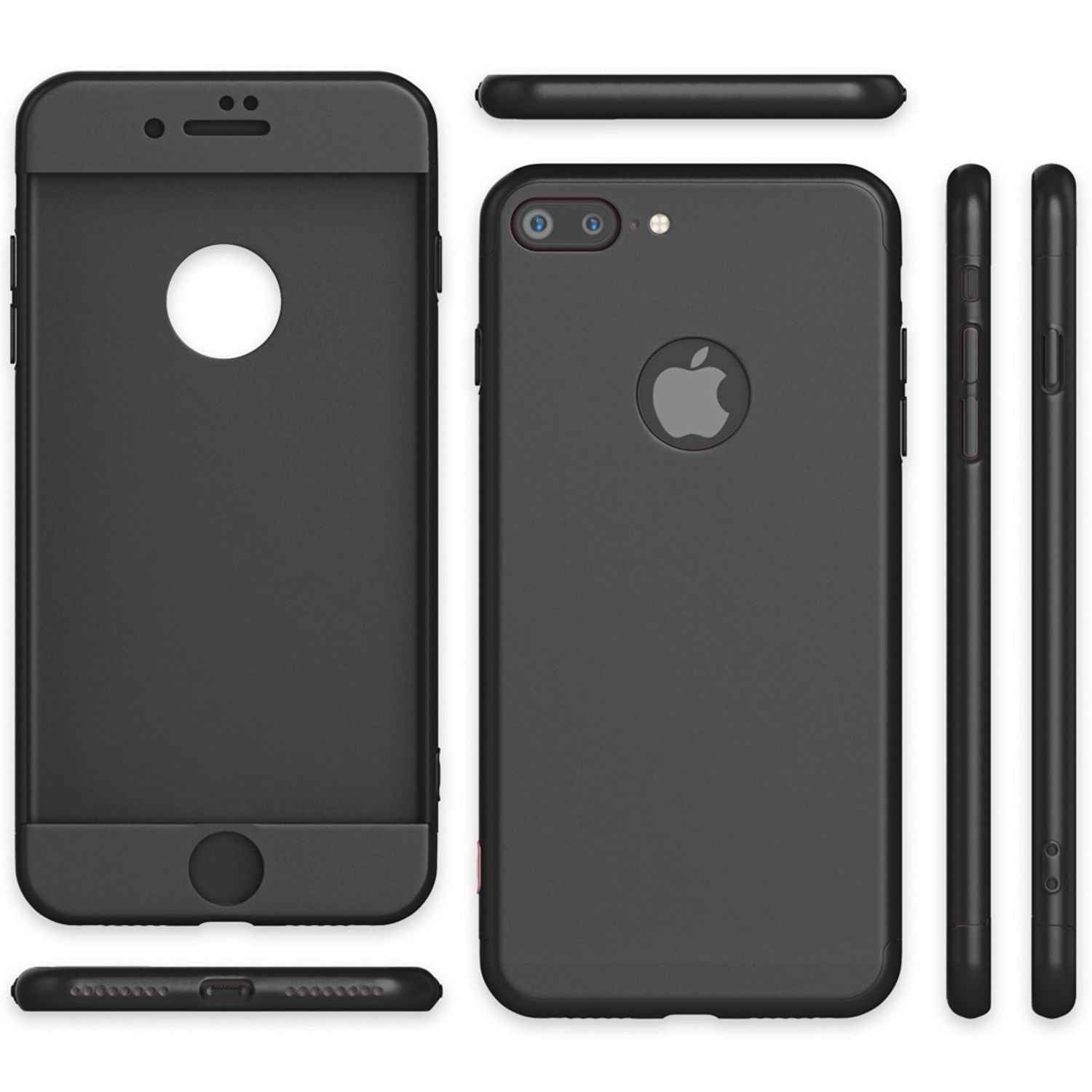 Apple iPhone 7 Plus Rundum Handy Hülle mit Displayschutz von NALIA, 360° Case