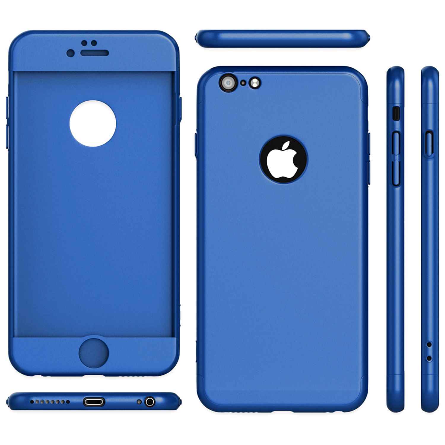 iPhone 6 Plus Hülle Rundum Handyhülle mit Displayschutz von NALIA, 360° Case