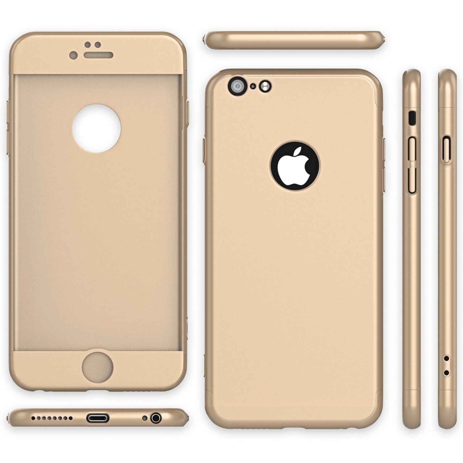 iPhone 6 Plus Hülle Rundum Handyhülle mit Displayschutz von NALIA, 360° Case