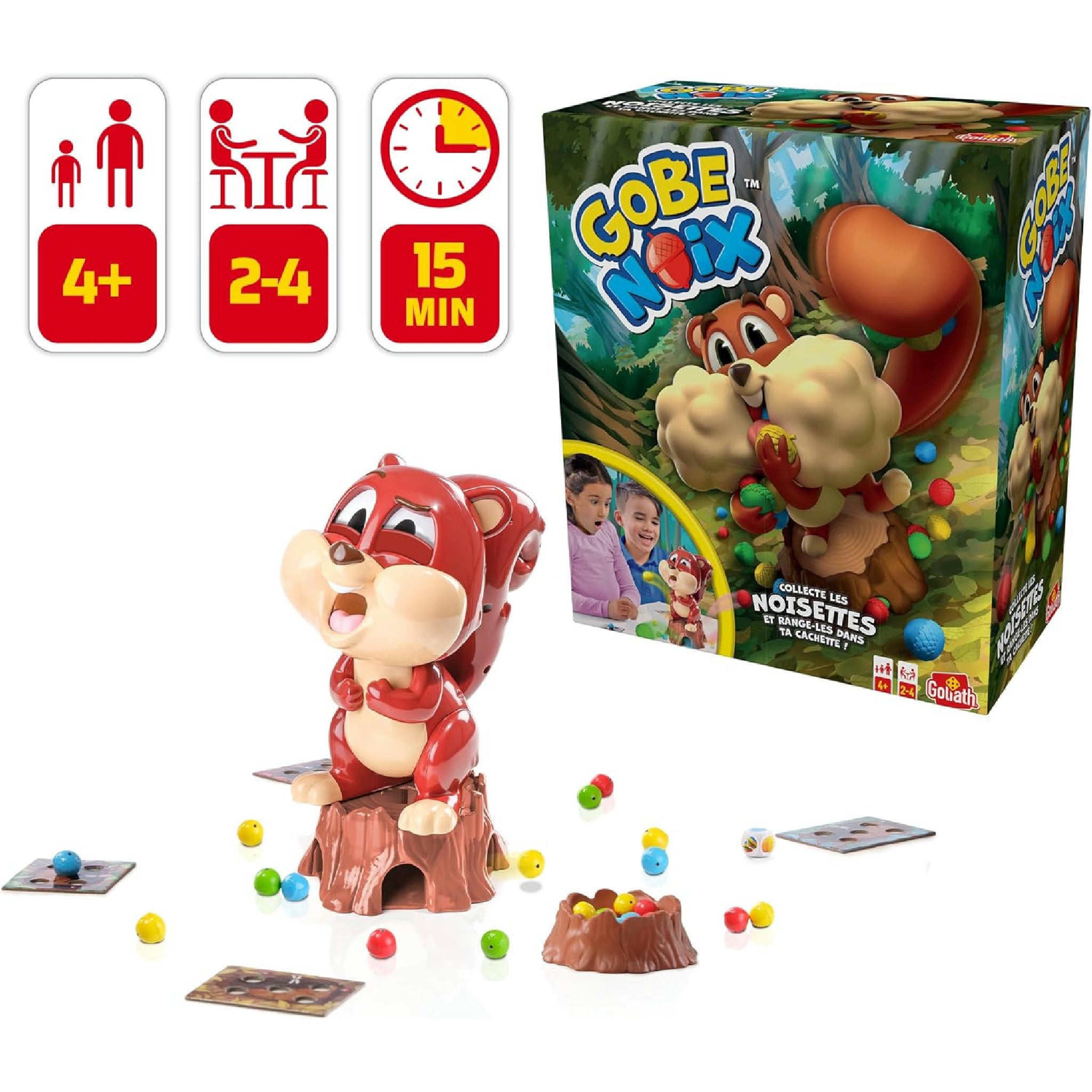Goliath Gobe Noix (französische Version), Brettspiele ab 4 Jahren Hauptansicht