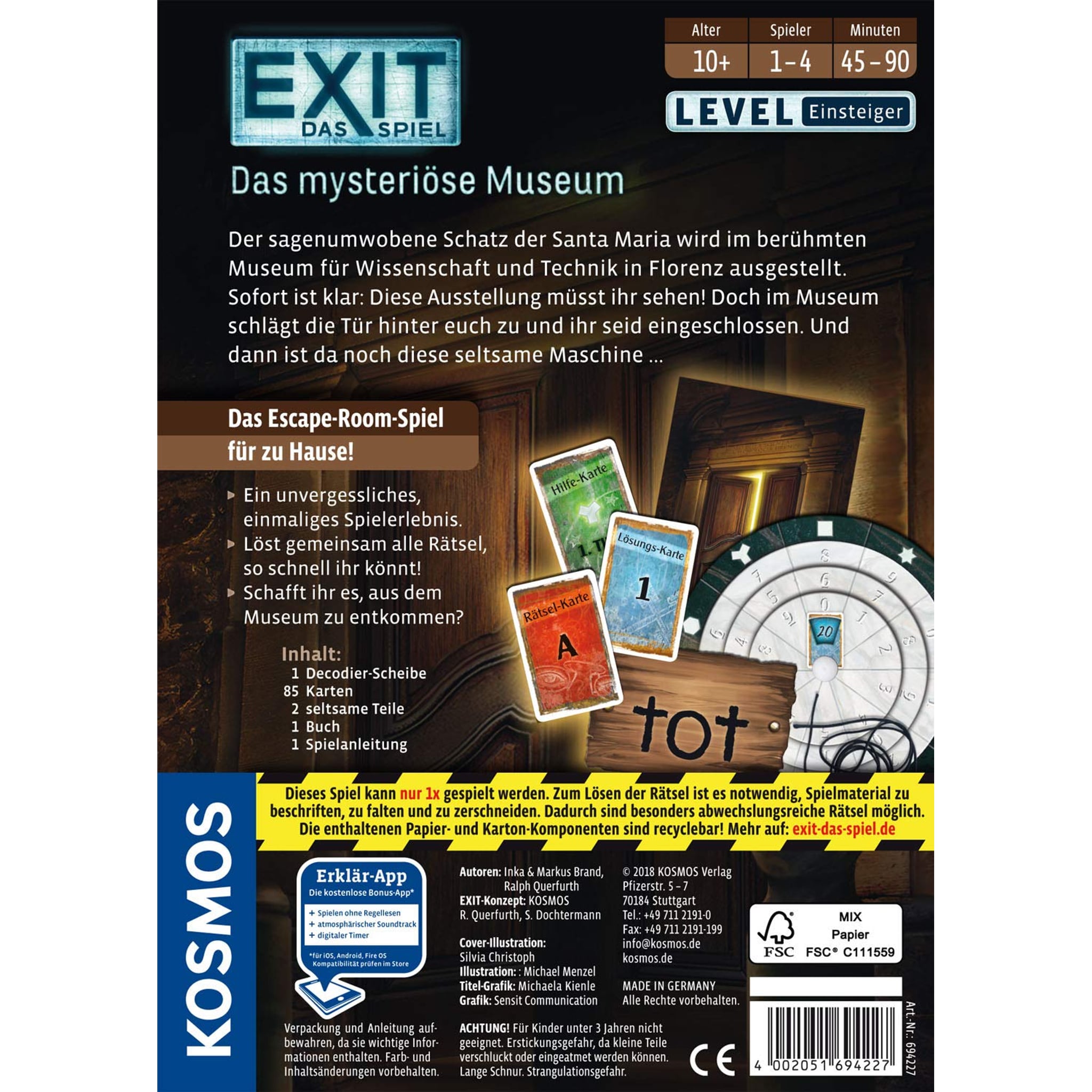 Franckh-Kosmos Verlags-GmbH & Co. KG Escape-Brettspiel – Produktbild 2