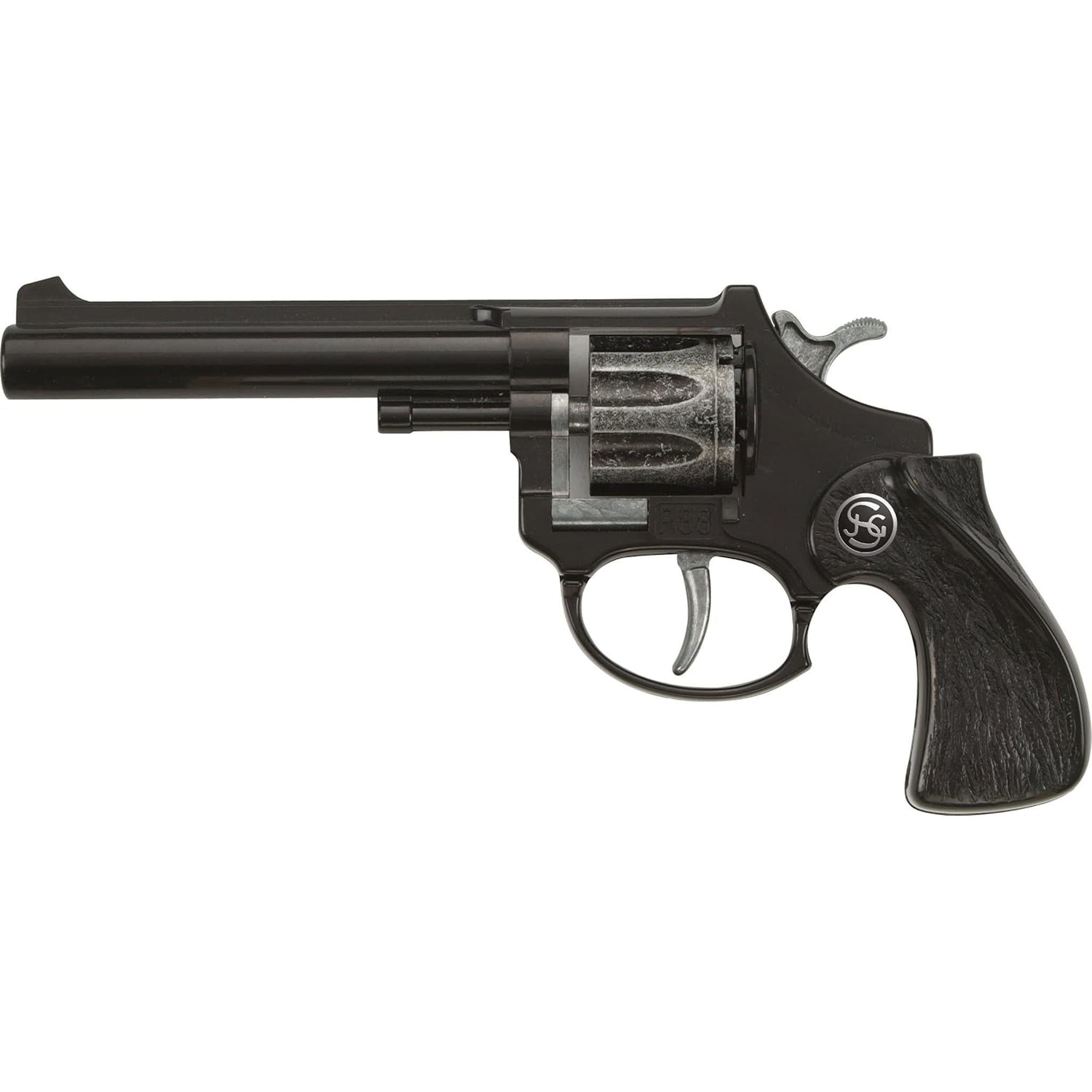 Spielzeugpistole aus Kunststoff in Schwarz, 18cm – Produktbild 2