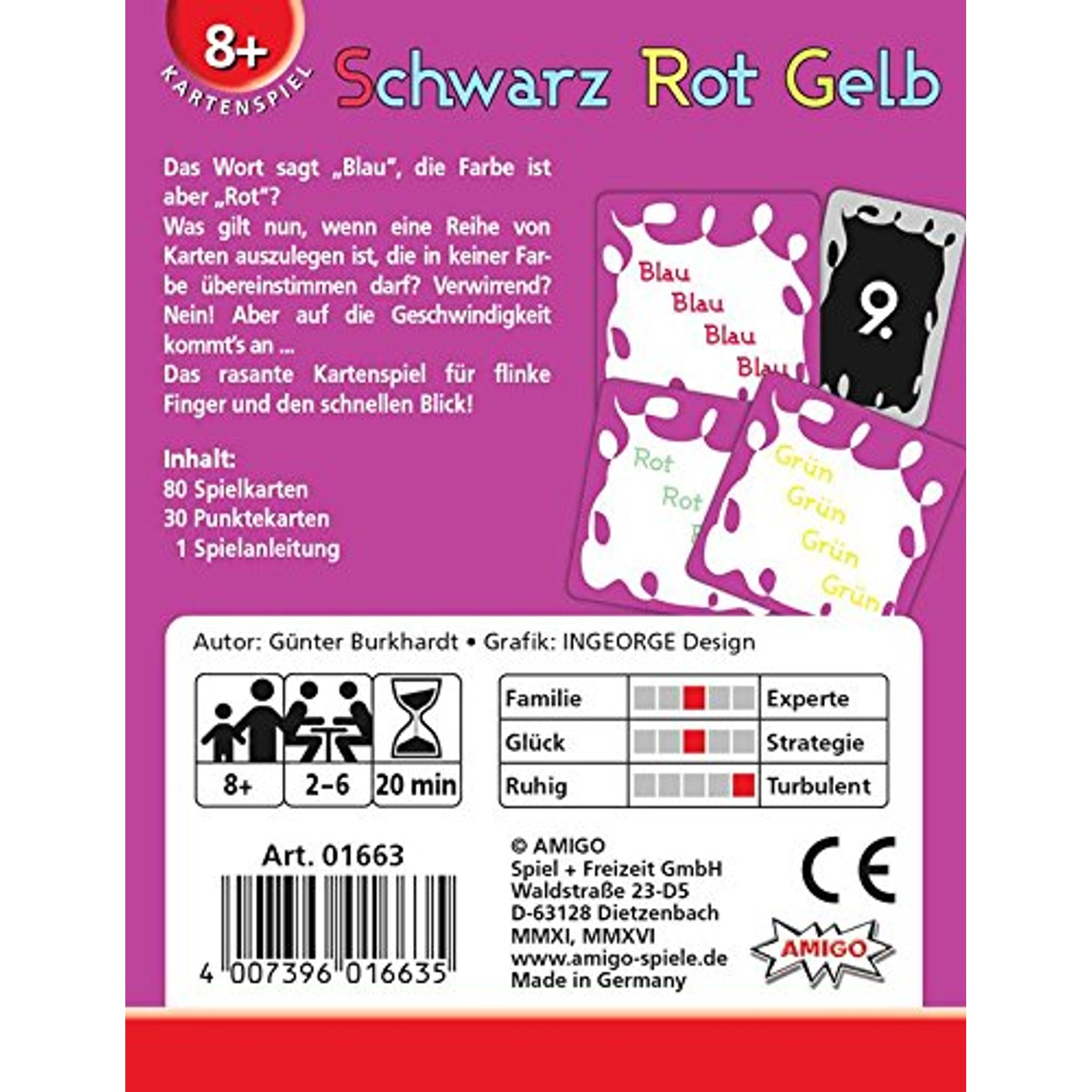 Amigo Spiel + Freizeit GmbH Kartenspiel in Rot – Produktbild 2