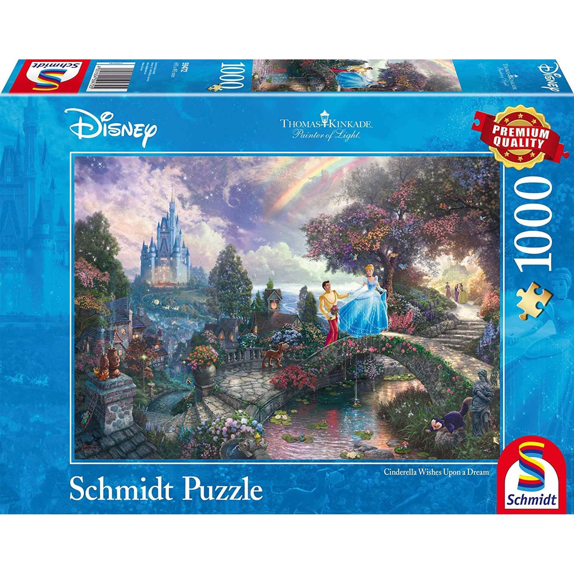 Puzzle Disney Cinderella 1000 Teile Thomas Kinkade 69,3×49,3 cm | Schmidt Spiele