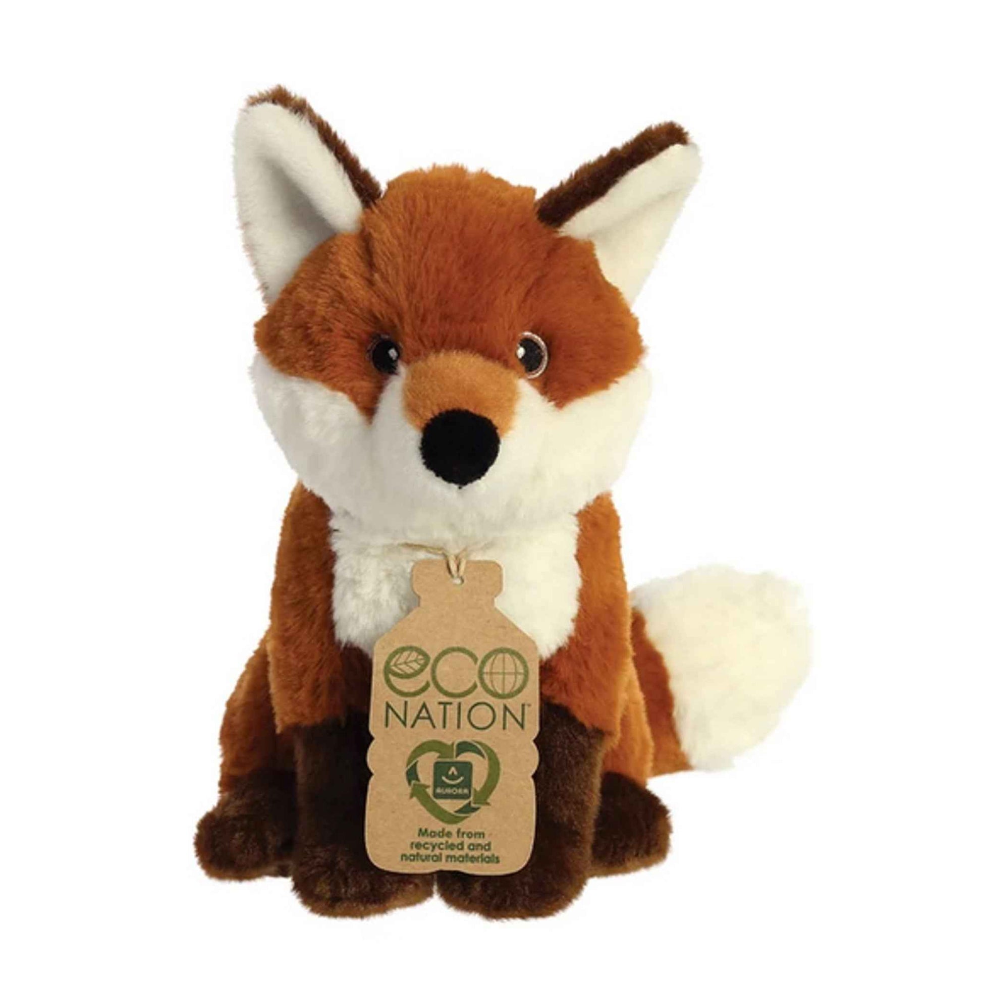 Plüschfigur recyceltes Polyester Braun 23 cm | Aurora World