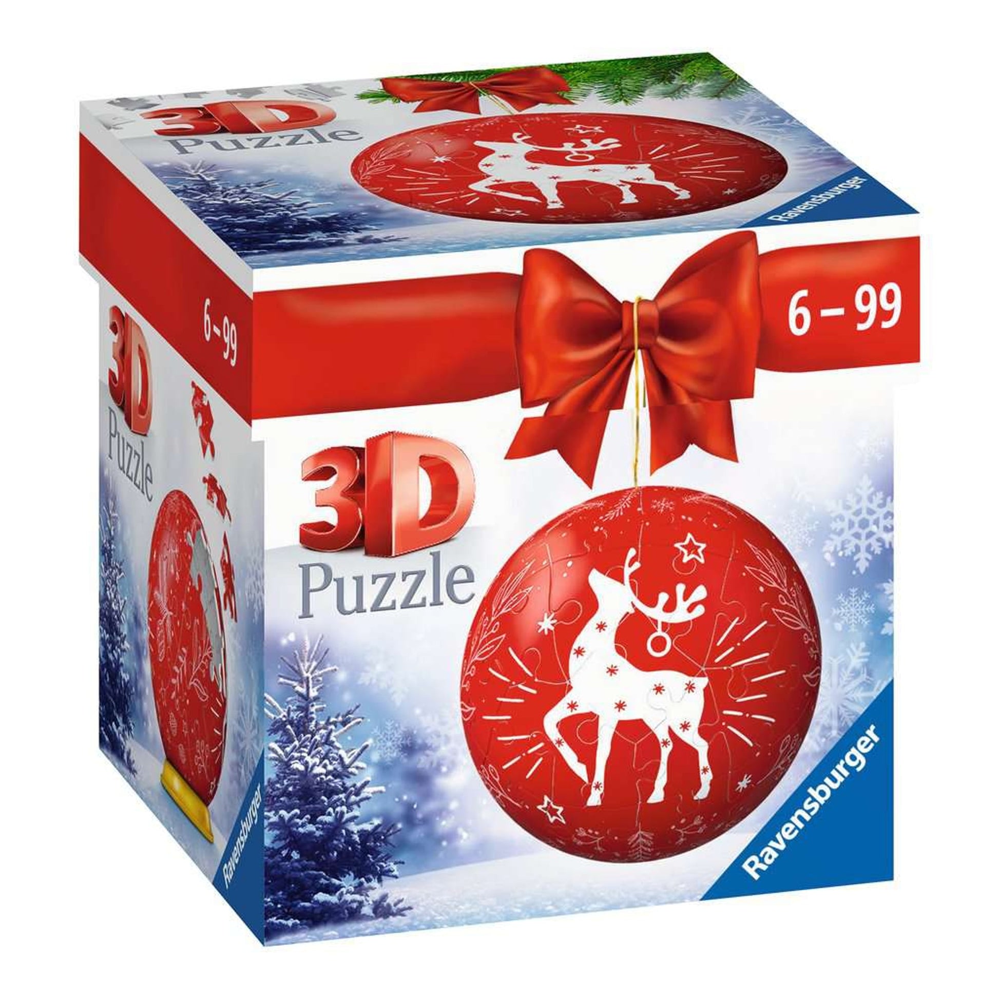 Ravensburger 3D Puzzle Ball aus Kunststoff in Rot – Produktbild 2