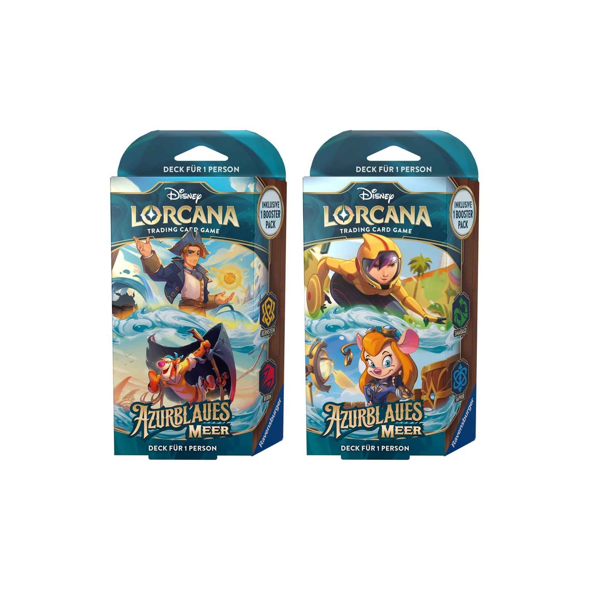 Disney Lorcana Starter Deck Display Azurite Sea 8 Decks | Ravensburger