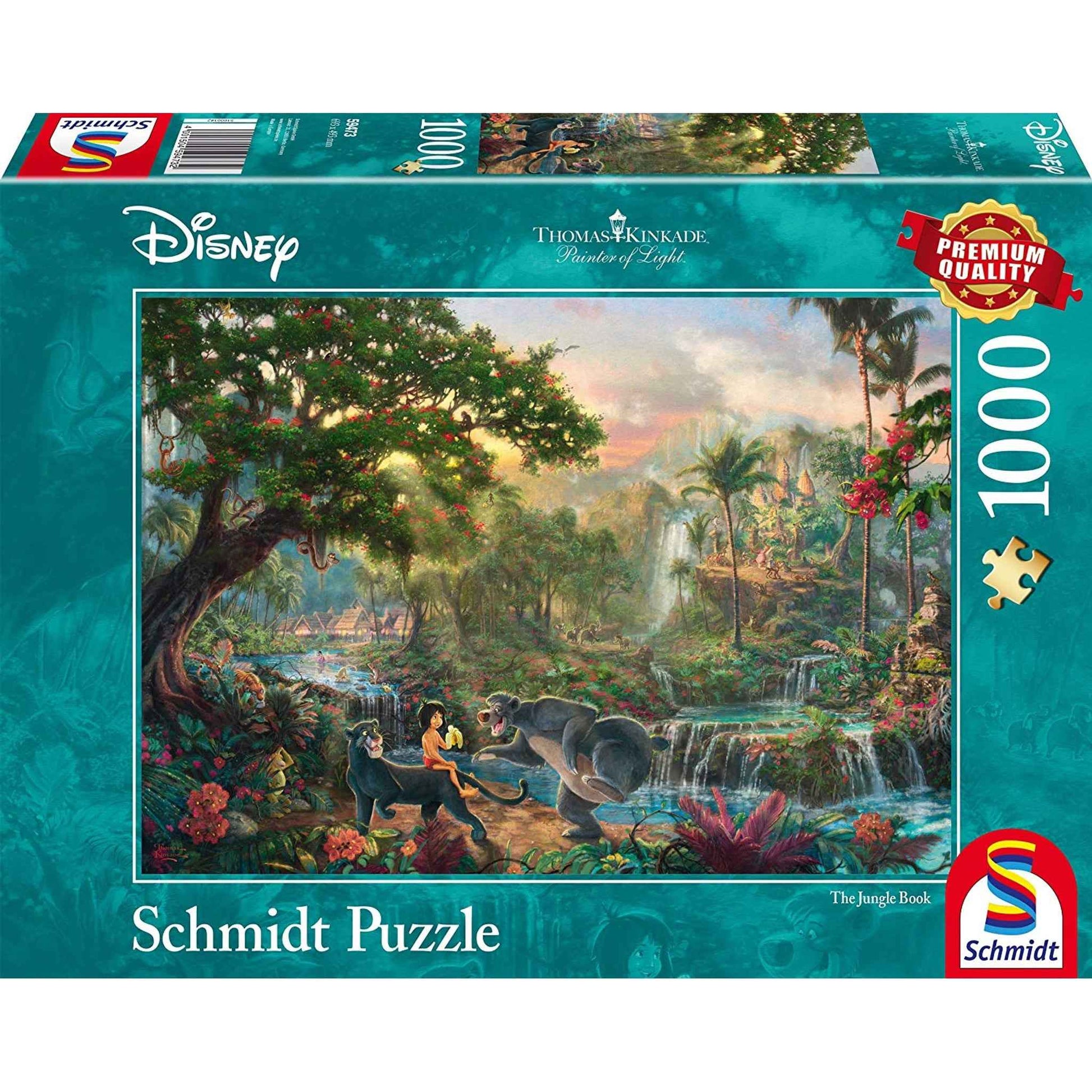 Puzzle Dschungelbuch 1000 Teile 69,3×49,3 cm ab 12 Jahren | Schmidt Spiele