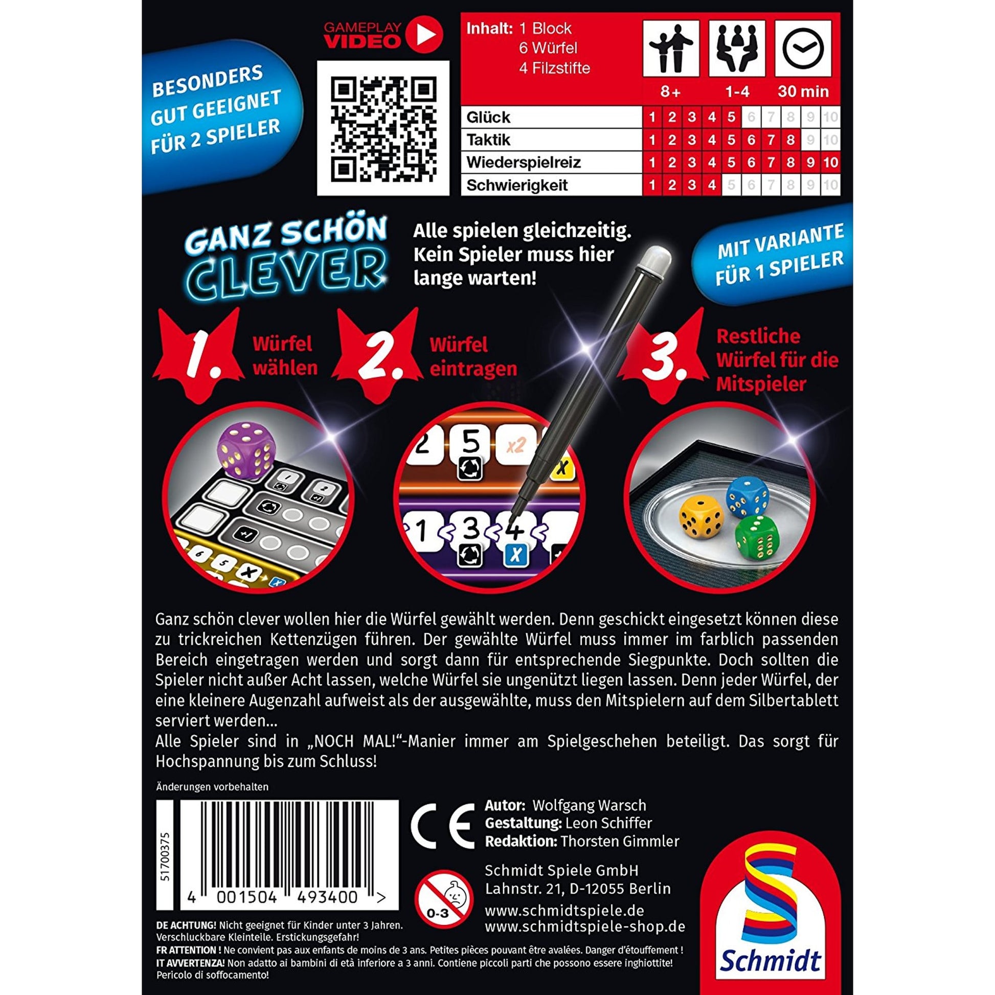 Schmidt Spiele Würfelspiel, 18×13×4 cm – Produktbild 2