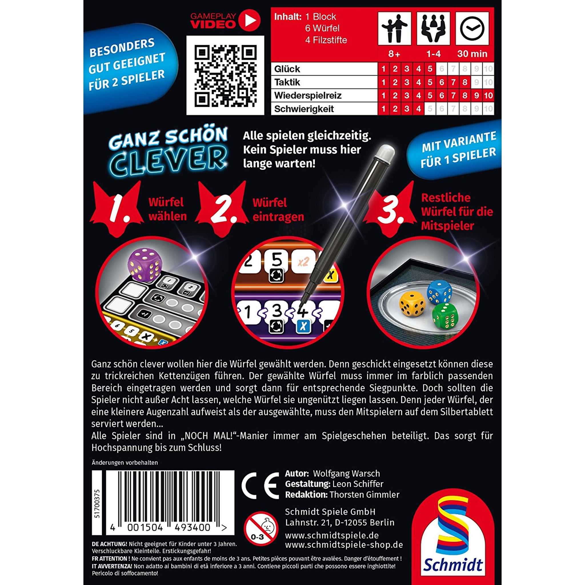 Schmidt Spiele Würfelspiel, 18×13×4 cm – Produktbild 2