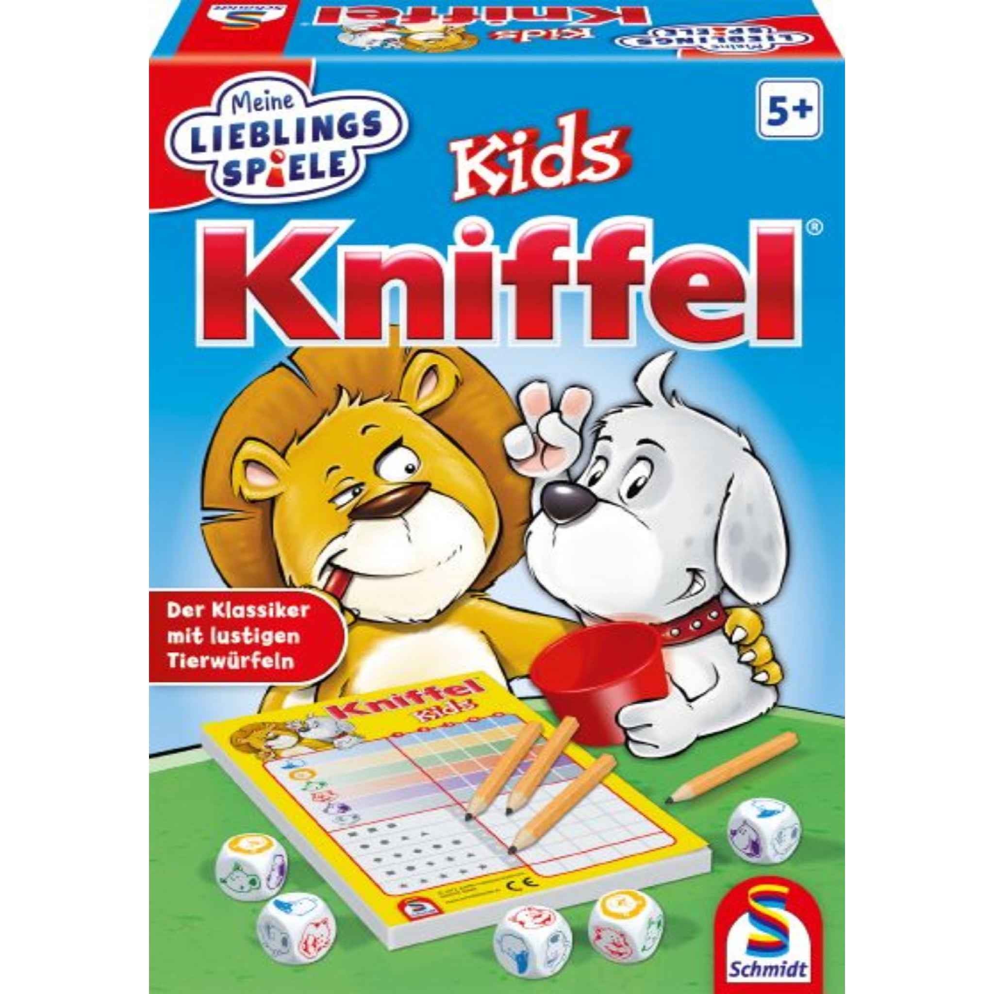 Kinderspiel Kniffel Kids Würfelspiel mehrfarbig 2-6 Spieler | Schmidt Spiele
