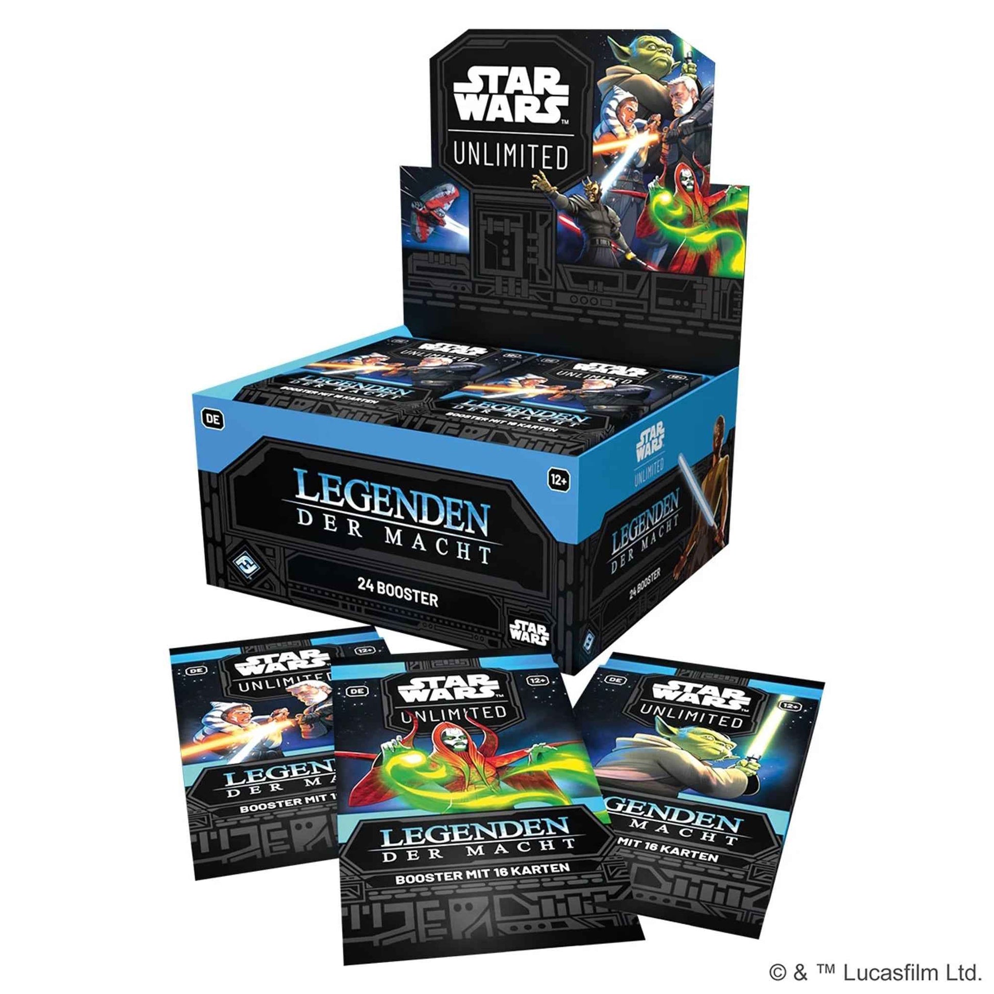 Sammelkartenspiel Star Wars Unlimited Legenden der Macht Booster-Display 24