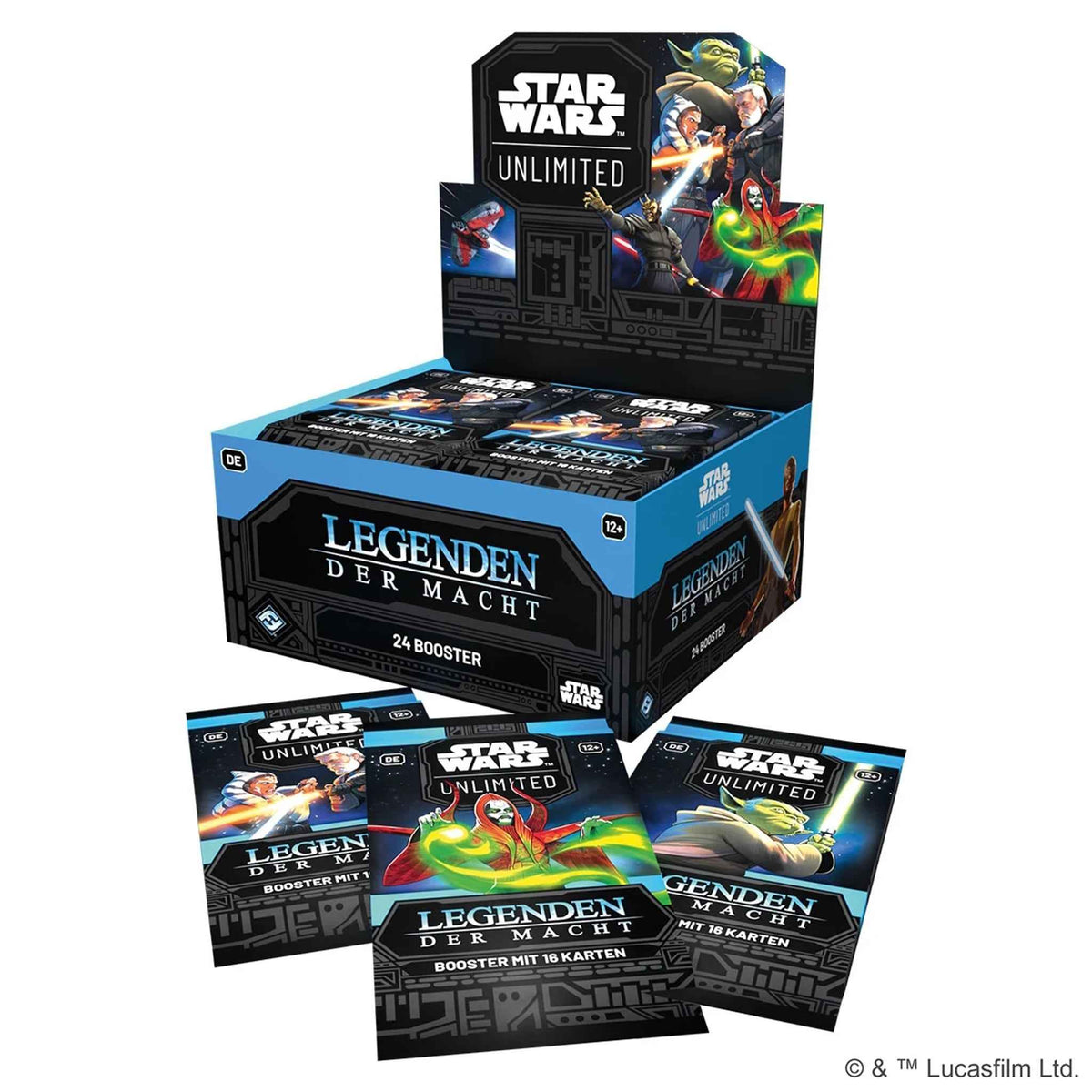 Sammelkartenspiel Star Wars Unlimited Legenden der Macht Booster-Display 24
