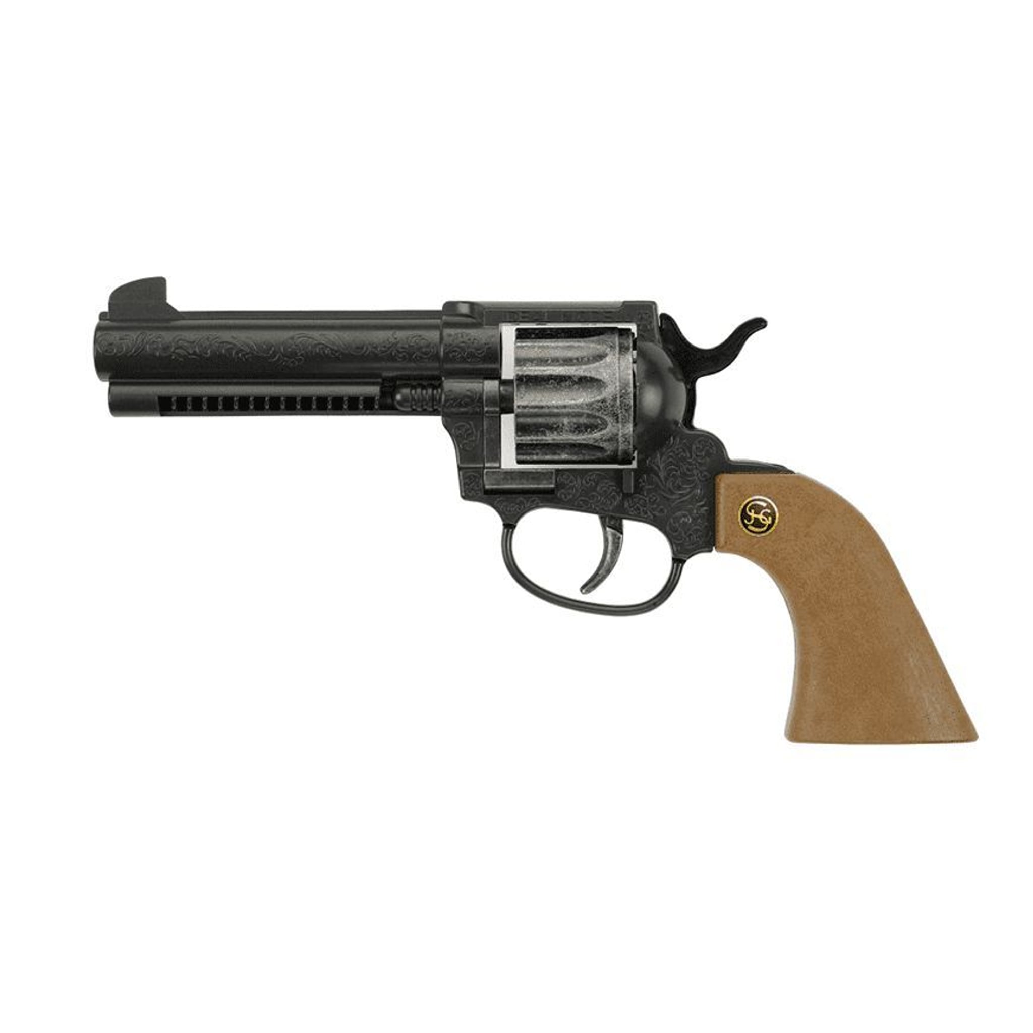 Spielzeugpistole aus Kunststoff in Schwarz, 22,5 cm – Produktbild 2