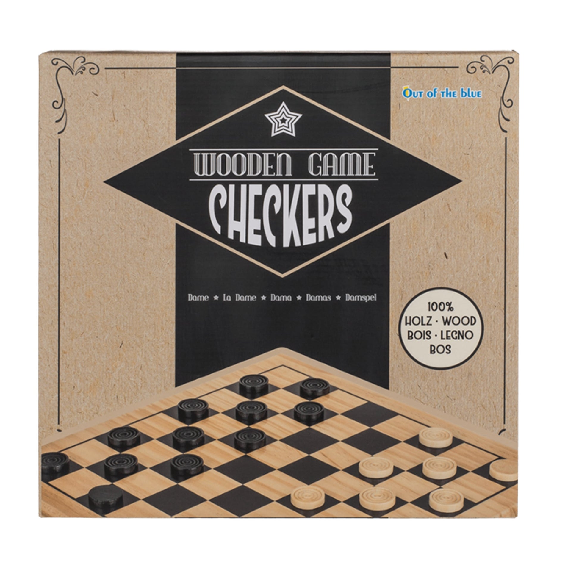 Out of the blue KG Brettspiel aus Holz in Schwarz, 28,5×28,5 cm – Produktbild 2