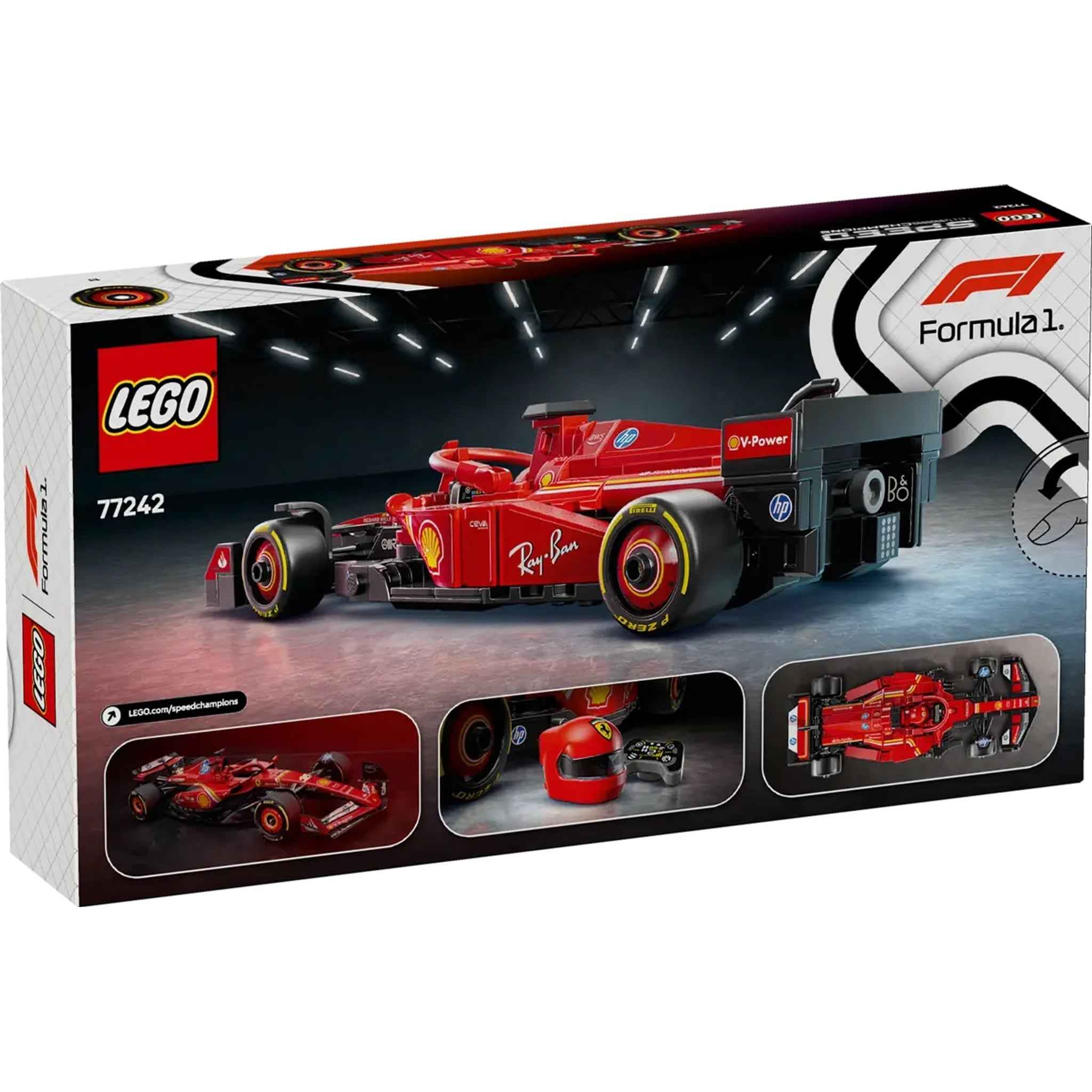 Spielzeug Bausatz Ferrari SF-24 F1 Rennauto 275 Teile ab 10 Jahren | LEGO