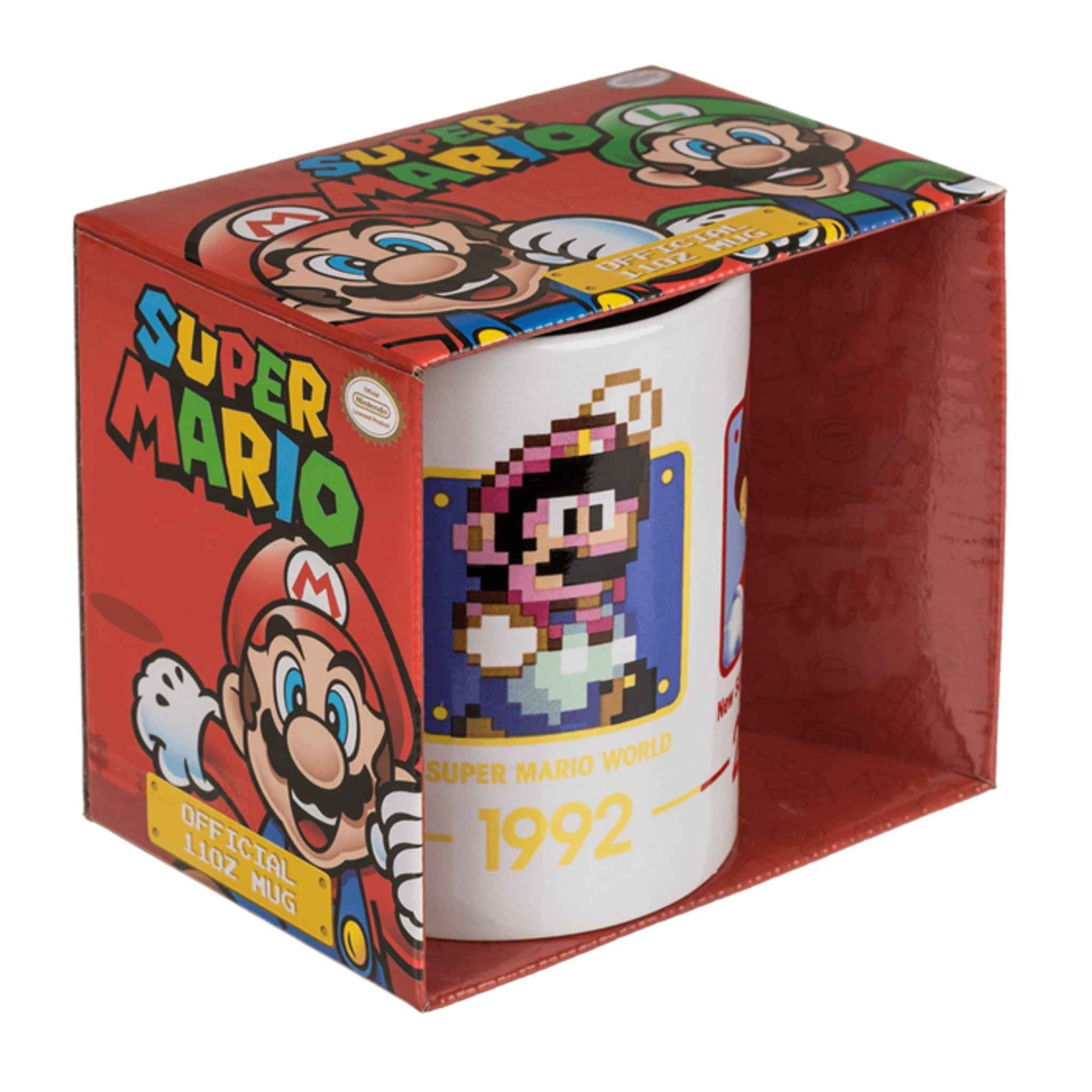 Super Mario Tasse aus Dolomit weiß 325 ml rund 10 cm | Out of the blue