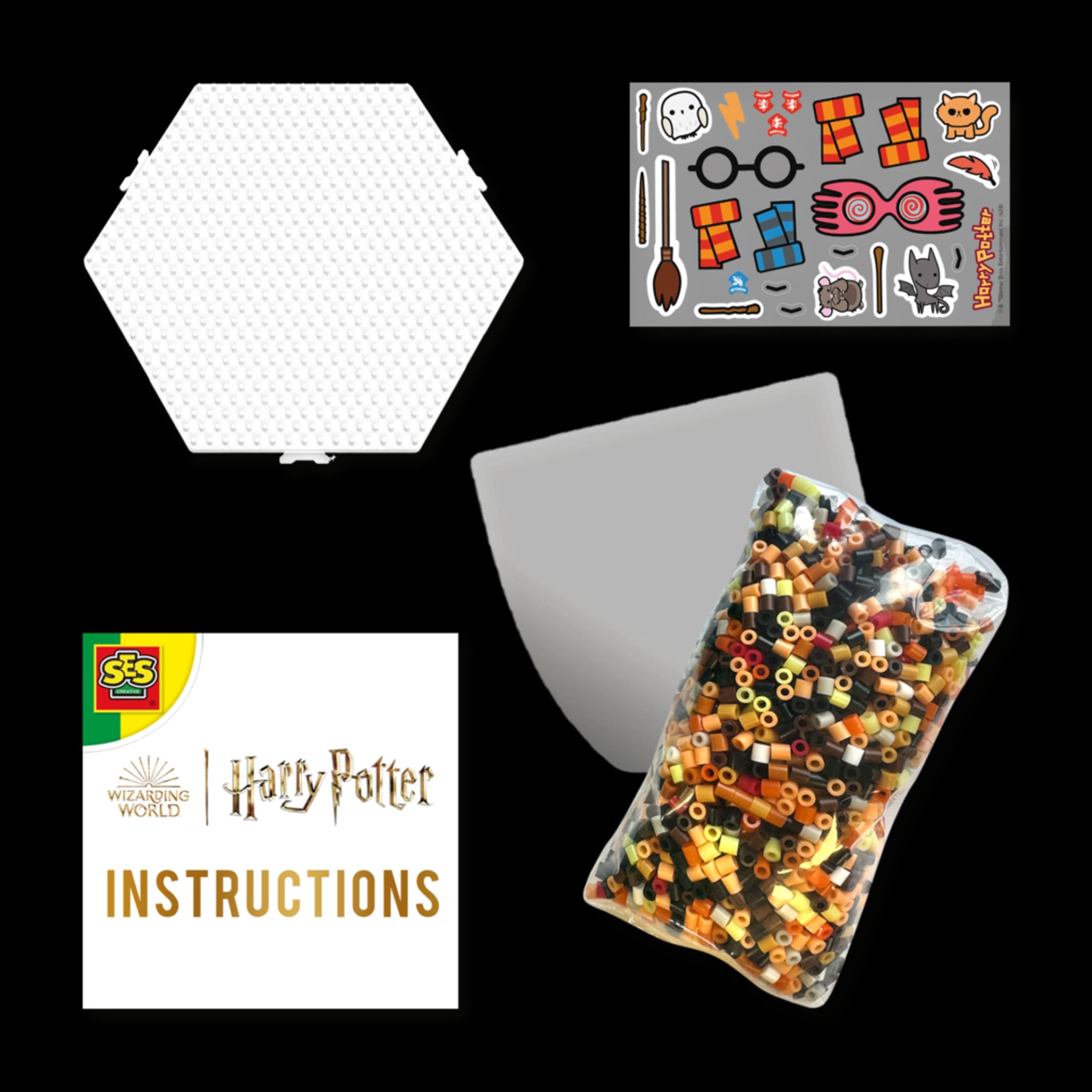 Bügelperlenset Harry Potter Figuren 2000 Perlen Steckbrett Sticker – Produktbild 2