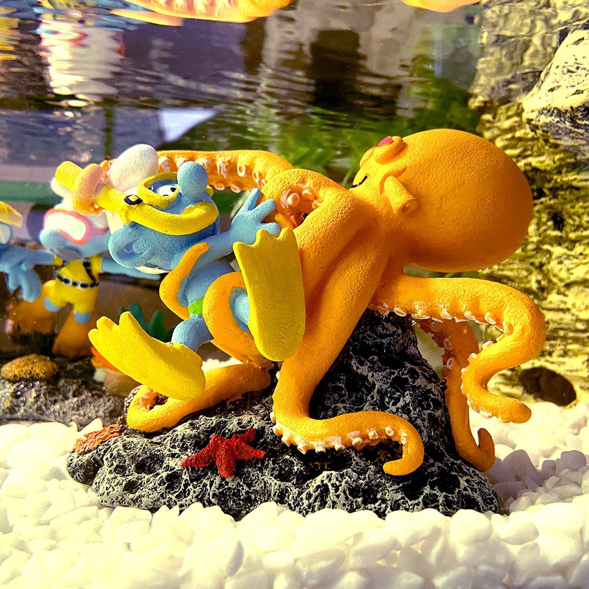 Deko-Figur Polyesterharz Blau 13,4×7,9×9,8 cm | AquaDella by Laroy Group