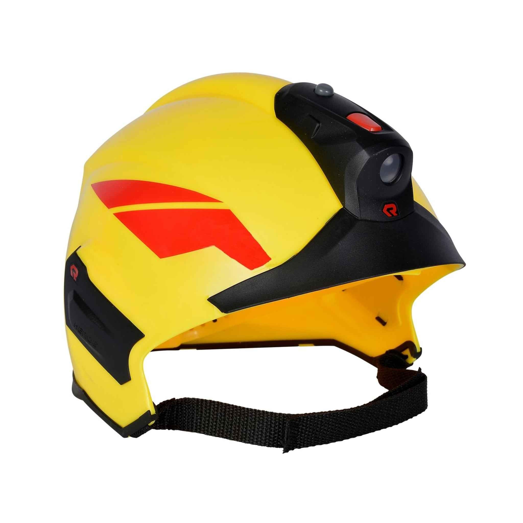 Spielzeug Feuerwehr Helm Rosenbauer mit Licht gelb 20 cm Kunststoff | Simba
