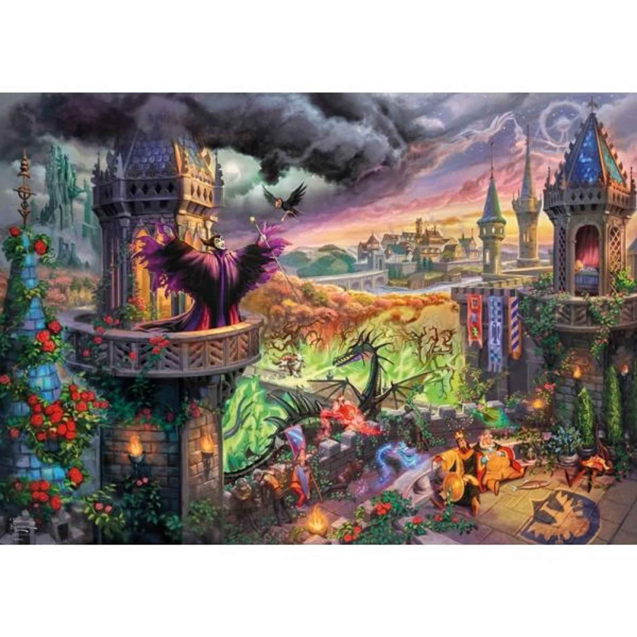 Puzzle 1000 Teile Maleficent Thomas Kinkade Collection | Schmidt Spiele