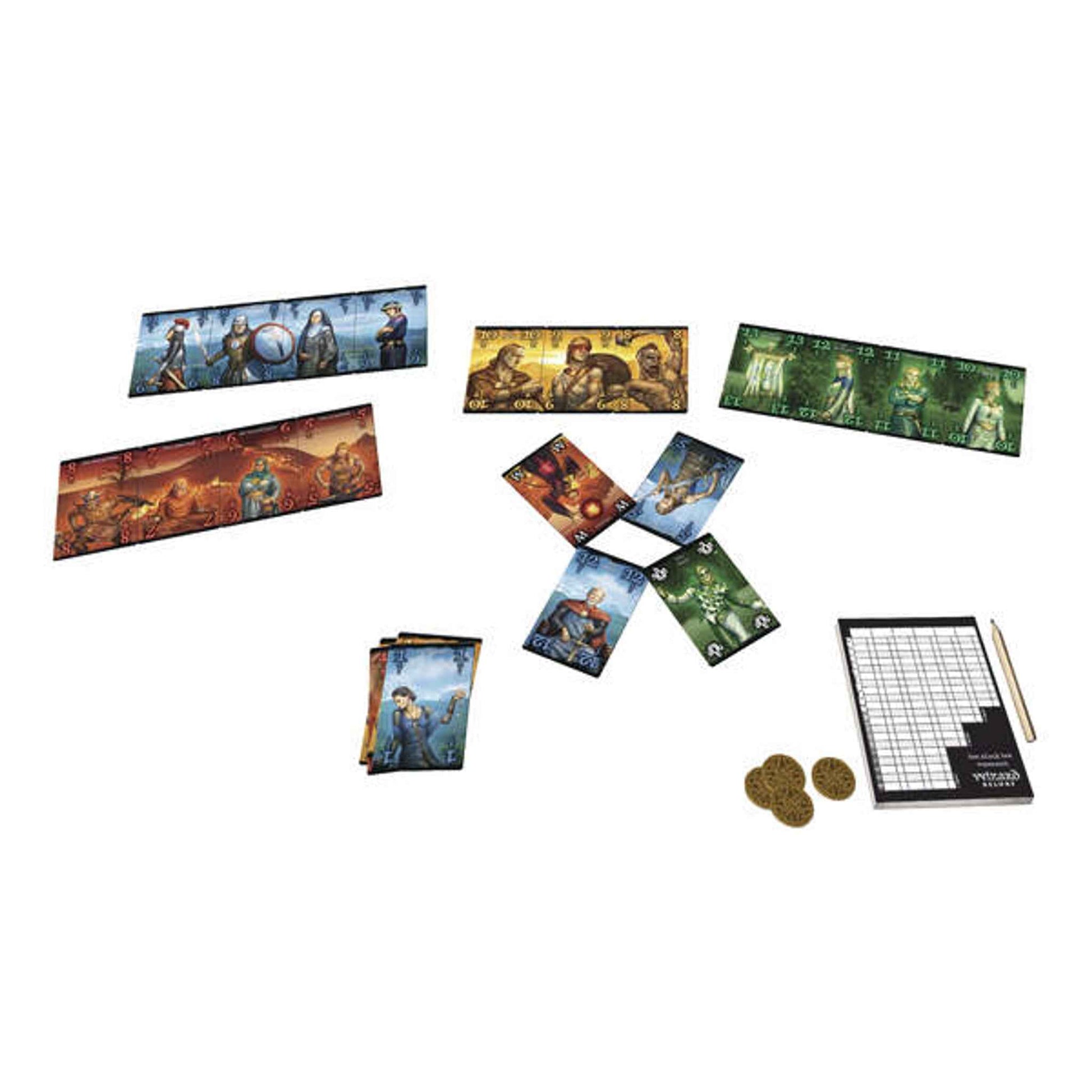 Kartenspiel Wizard Deluxe 60 Karten 25 Metallmünzen ab 10 Jahre