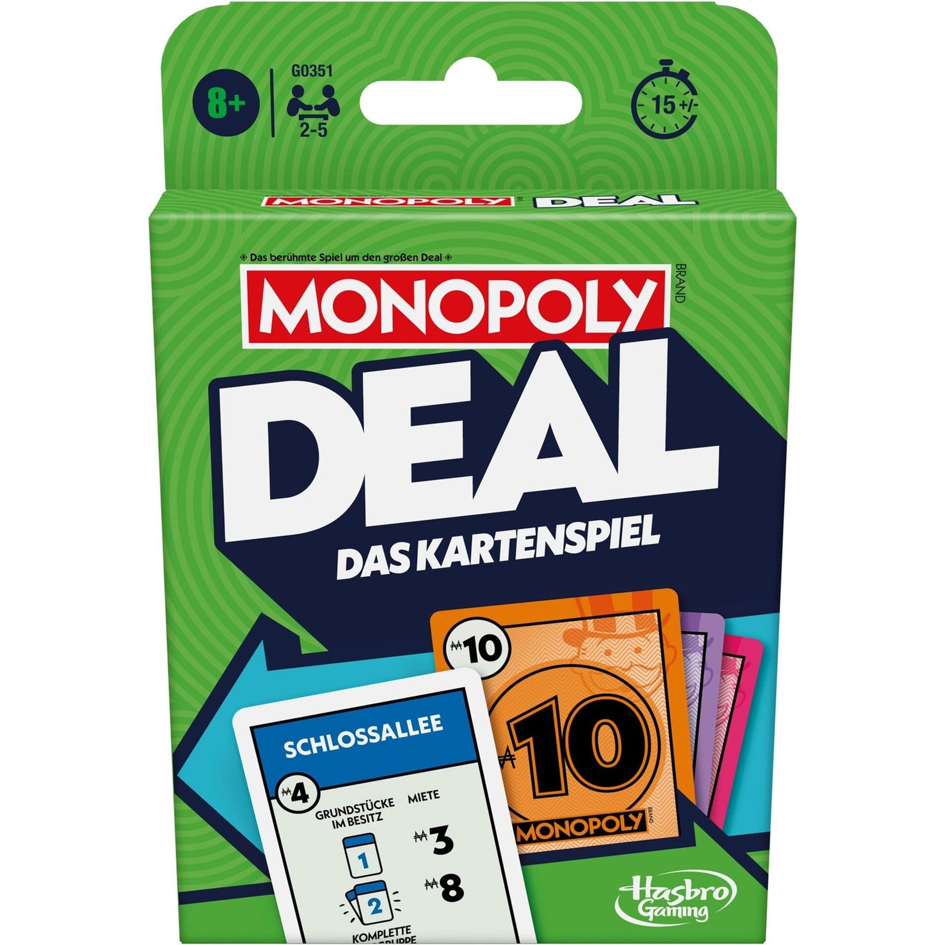 Monopoly Deal Kartenspiel 110 Karten Mehrfarbig ab 8 Jahren – Produktbild 2