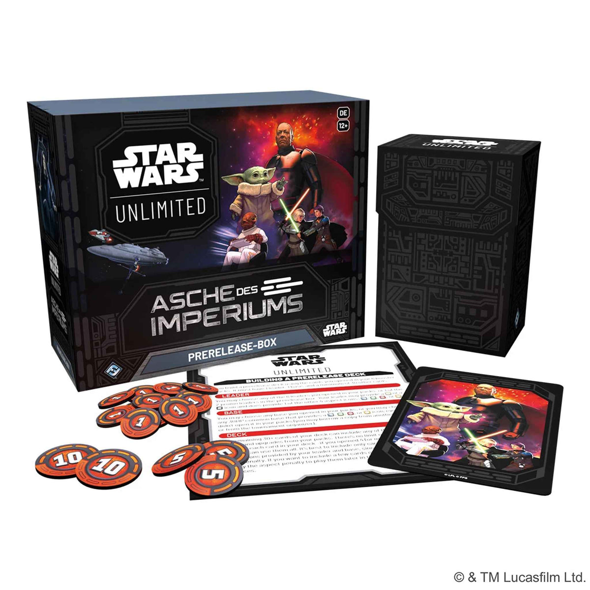 Sammelkartenspiel Star Wars Unlimited Asche des Imperiums Prerelease-Box 6