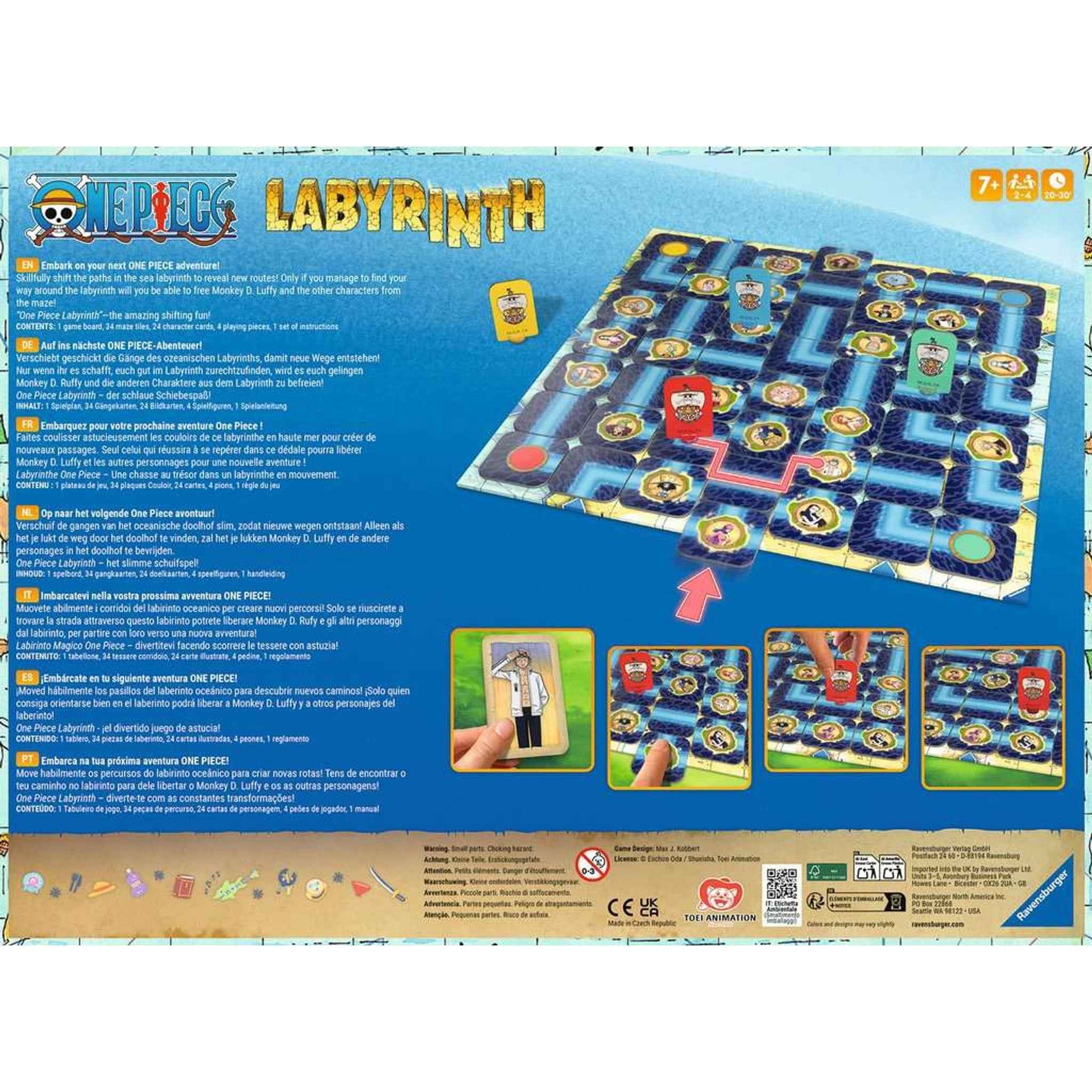 Brettspiel One Piece Labyrinth Mehrfarbig ab 7 Jahren 2-4 Spieler | Ravensburger