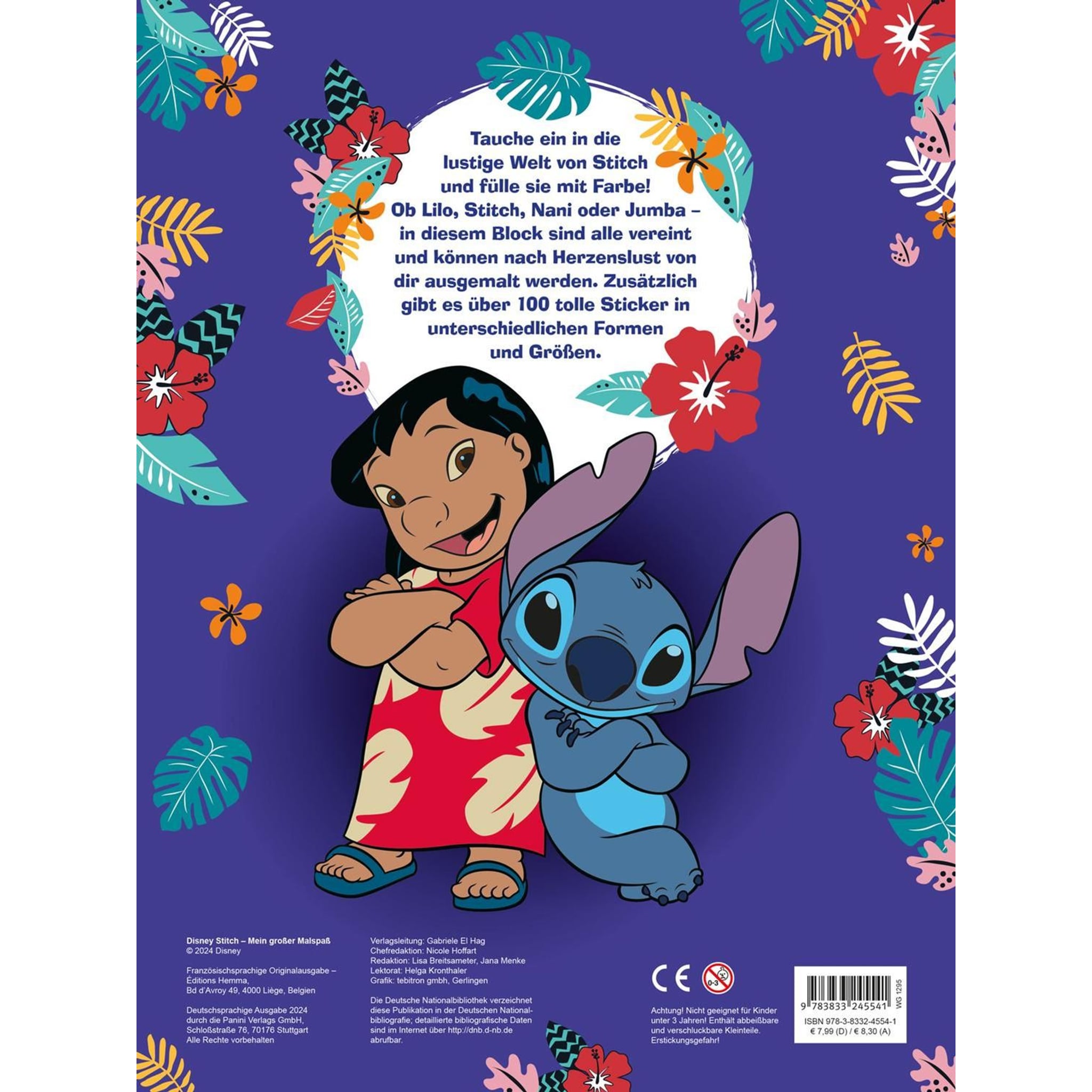 Malbuch Lilo & Stitch 64 Seiten mit Stickern – Produktbild 2