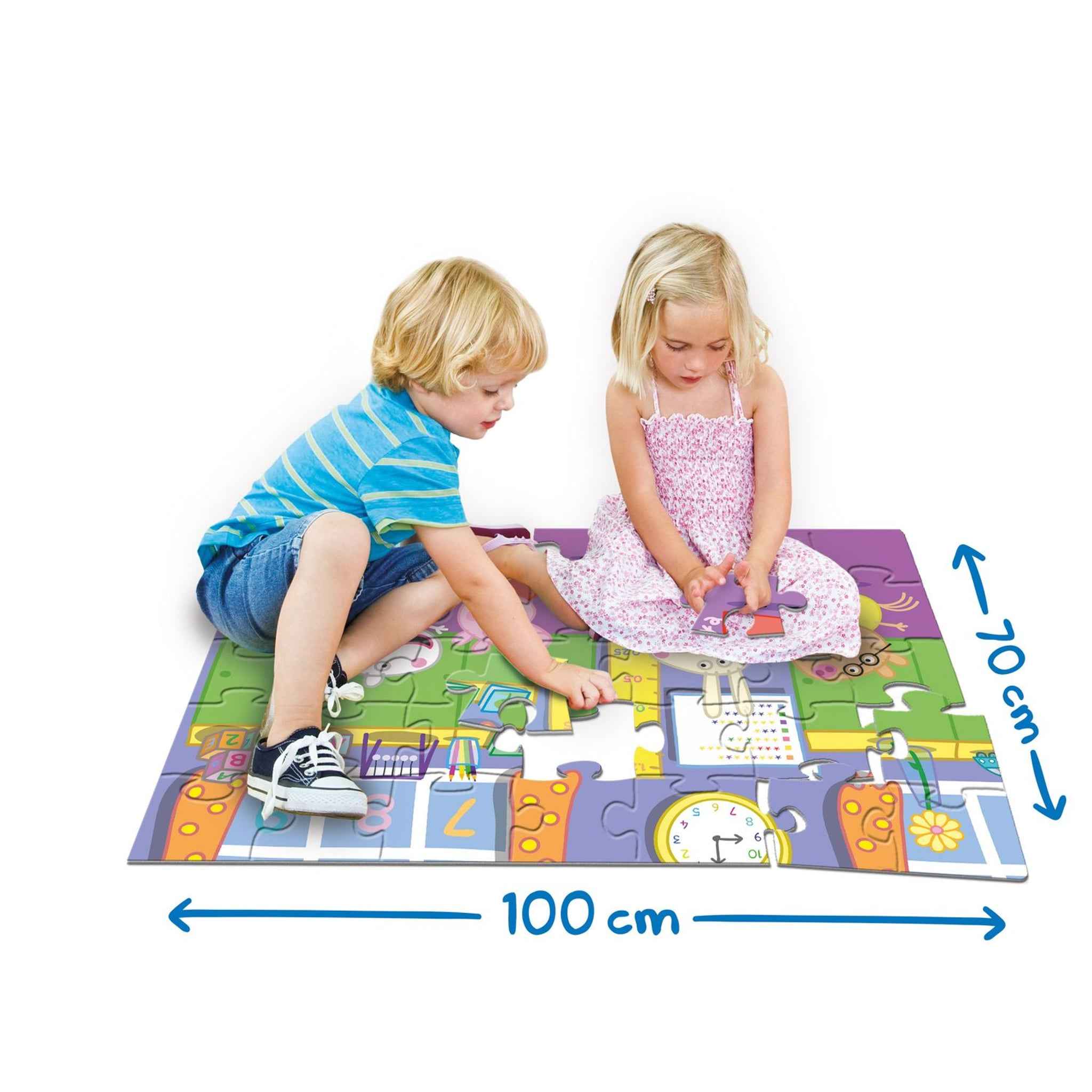 Bodenpuzzle Peppa Pig 40 Teile 100×70 cm ab 3 Jahren | Clementoni