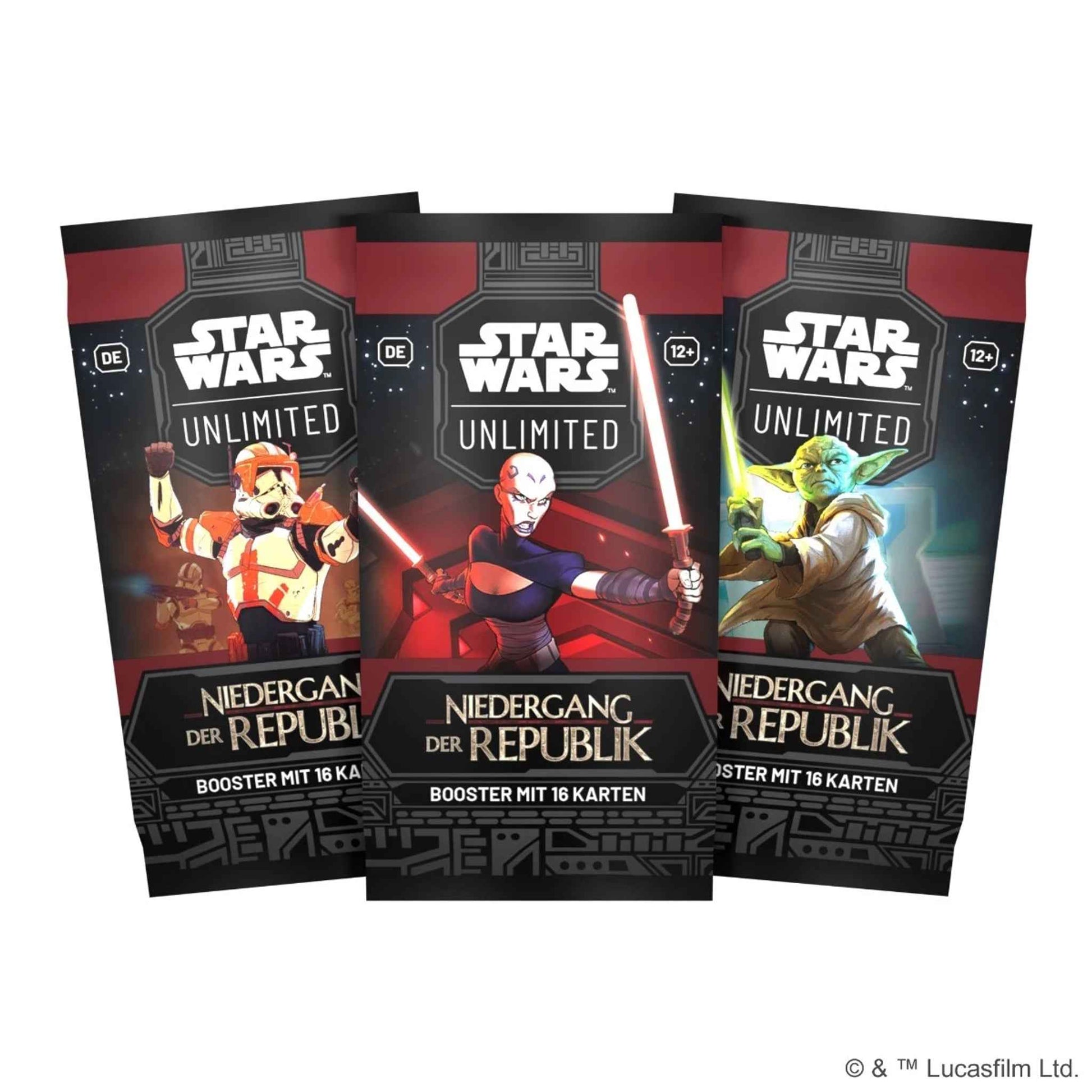 Star Wars Unlimited Booster-Display Niedergang der Republik 24 Booster Deutsch