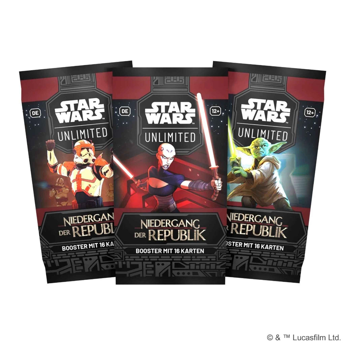 Star Wars Unlimited Booster-Display Niedergang der Republik 24 Booster Deutsch