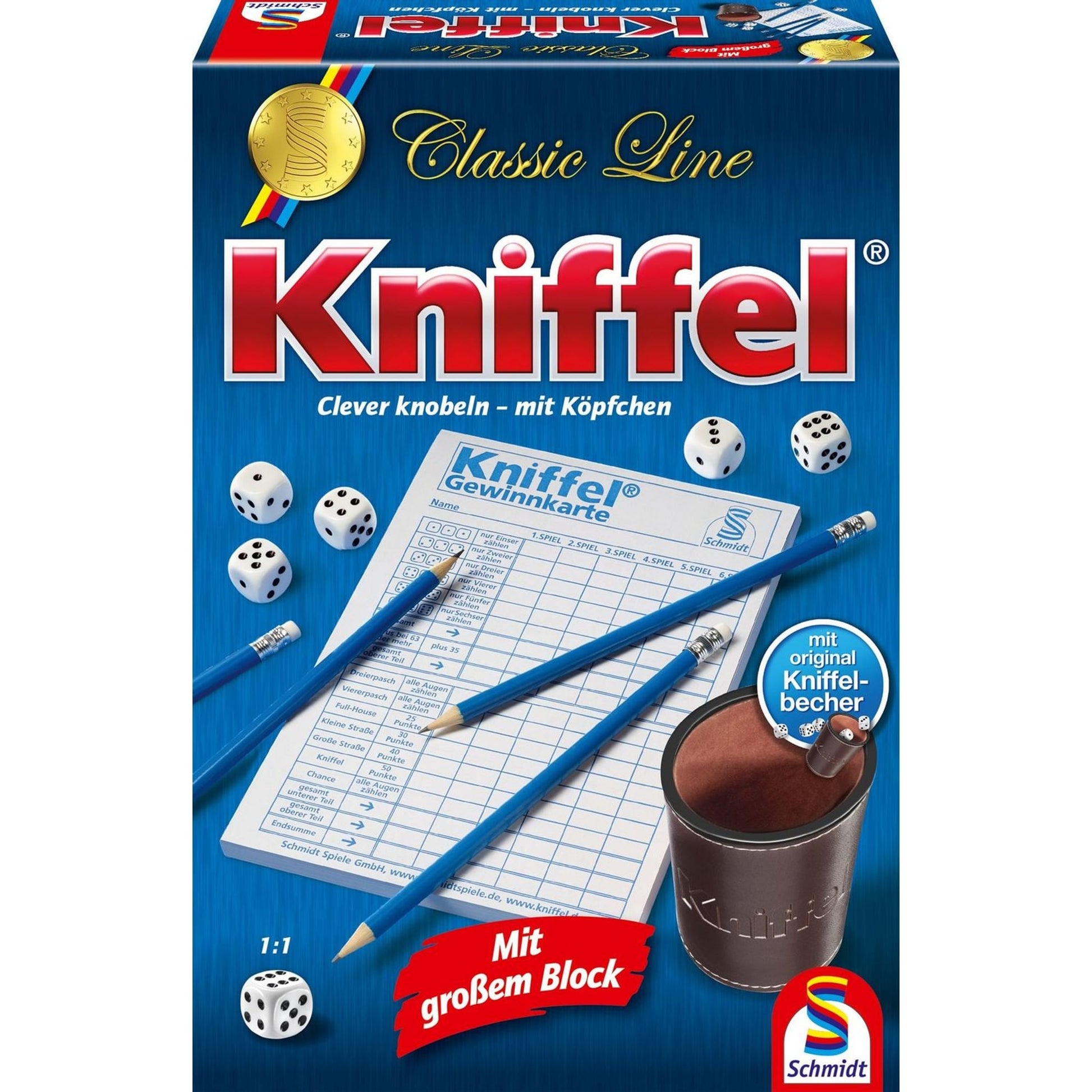 Schmidt Spiele Würfelspiel aus Leder in Schwarz – Produktbild 2