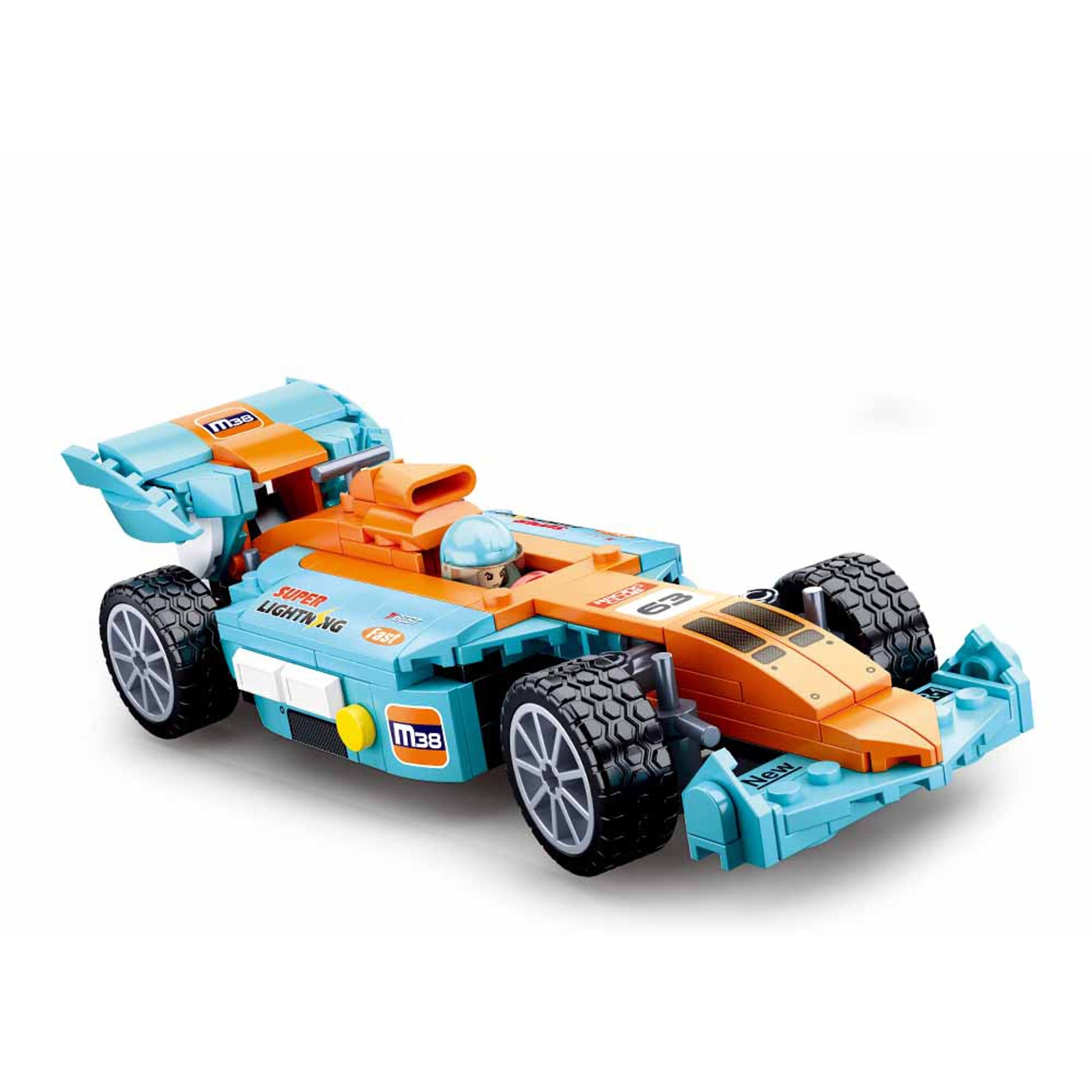 Bausatz Rennwagen 222 Teile ab 8 Jahren mit Minifigur – Produktbild 2