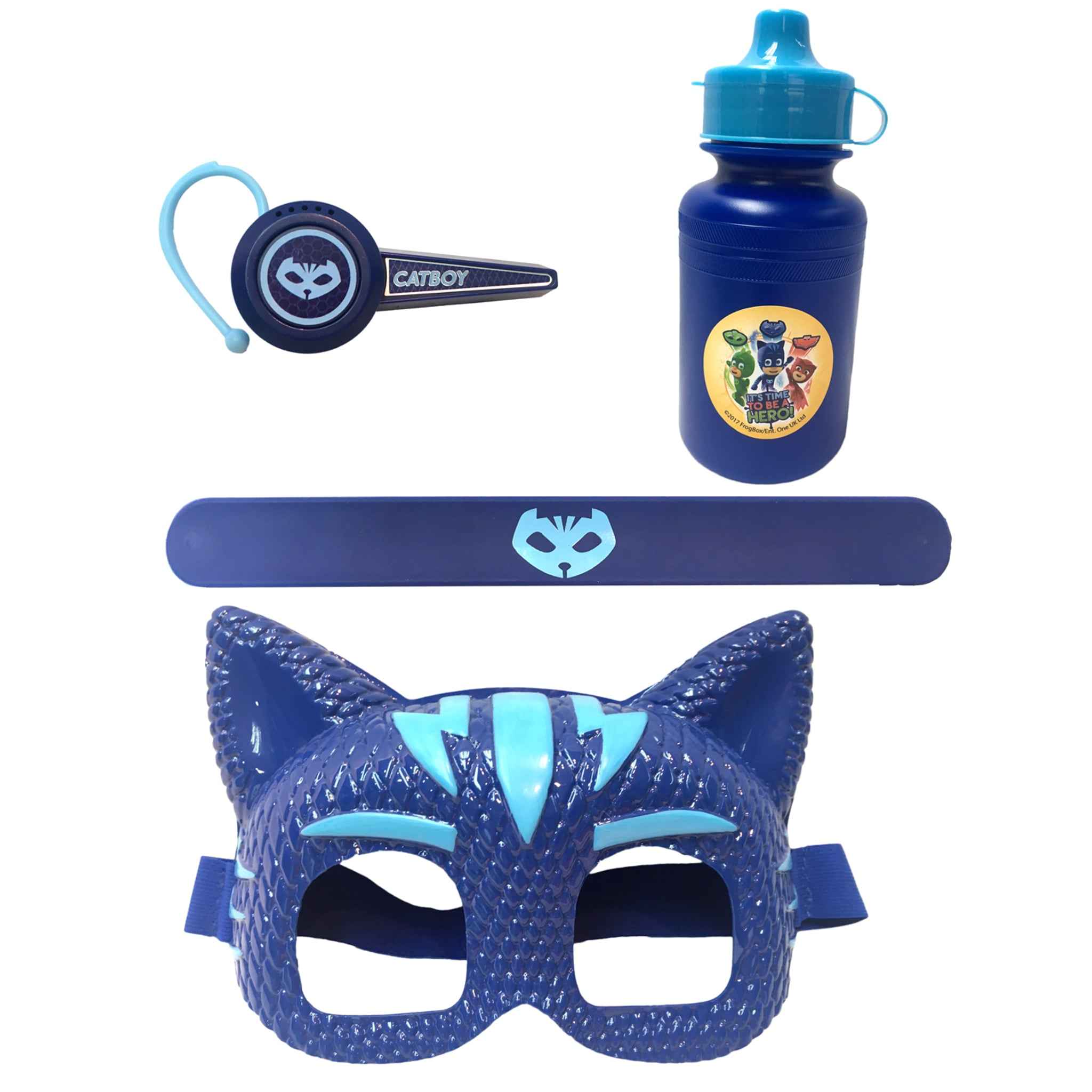 Spielzeug PJ Masks Adventureset Catboy 4-teilig Trinkflasche Kopfhörer Maske