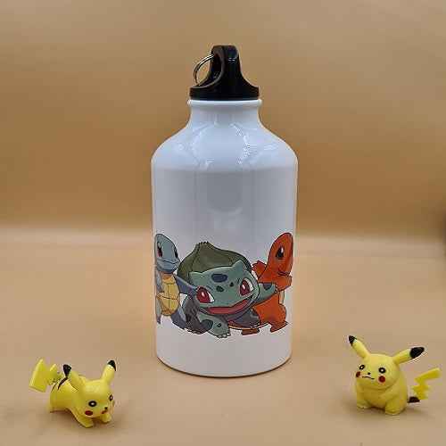 Pokemon Starter Glumanda Bisasam Plinfa Aluminium Flasche 500ml