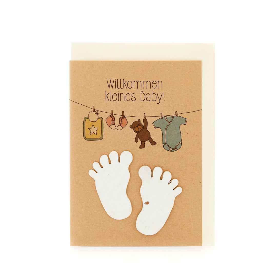 Geburtskarte "Willkommen kleines Baby"