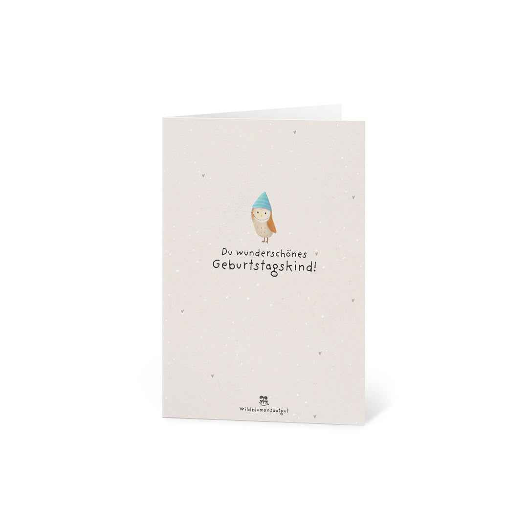 Grußkarte - Du wunderschönes Geburtstagskind