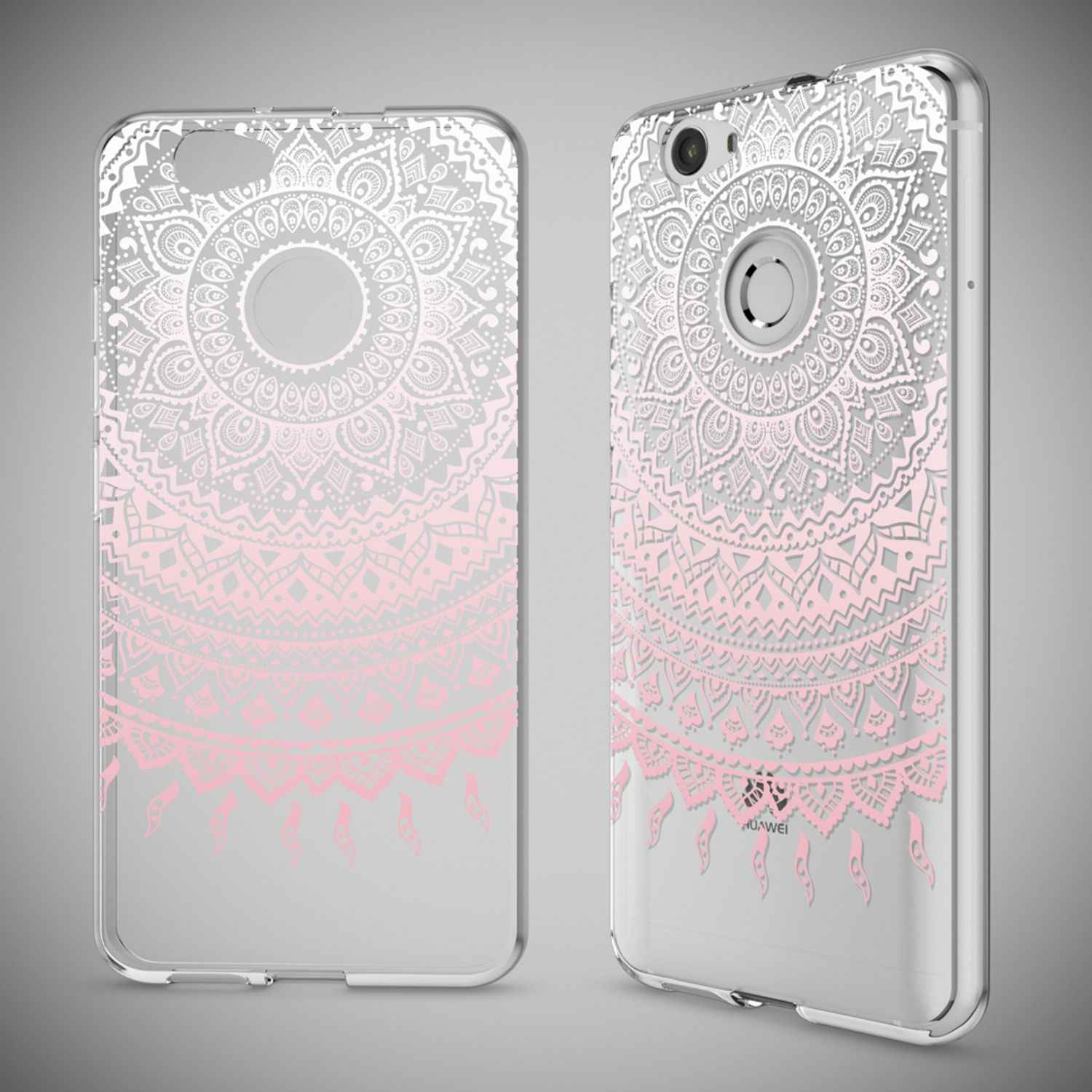 Huawei Nova Handy Hülle von NALIA, Silikon Motiv Case Cover Muster TPU Schutz