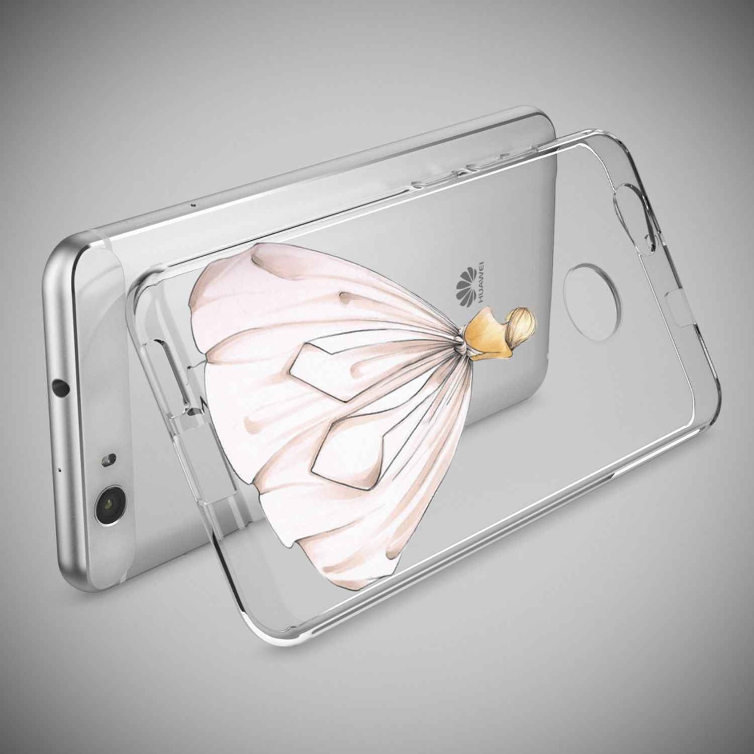 Huawei Nova Handy Hülle von NALIA, Silikon Motiv Case Cover Muster TPU Schutz