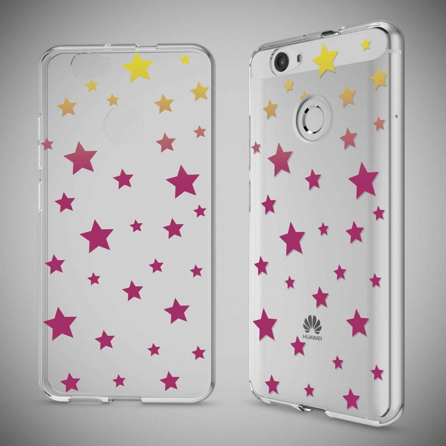 Huawei Nova Handy Hülle von NALIA, Silikon Motiv Case Cover Muster TPU Schutz