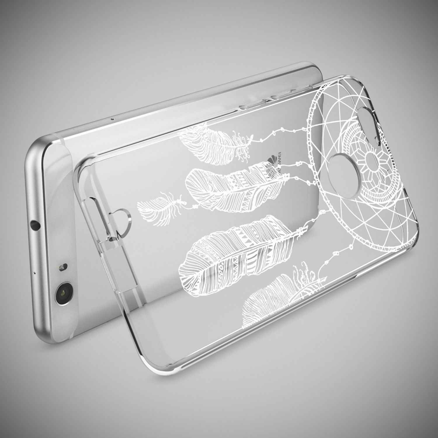 Huawei Nova Handy Hülle von NALIA, Silikon Motiv Case Cover Muster TPU Schutz