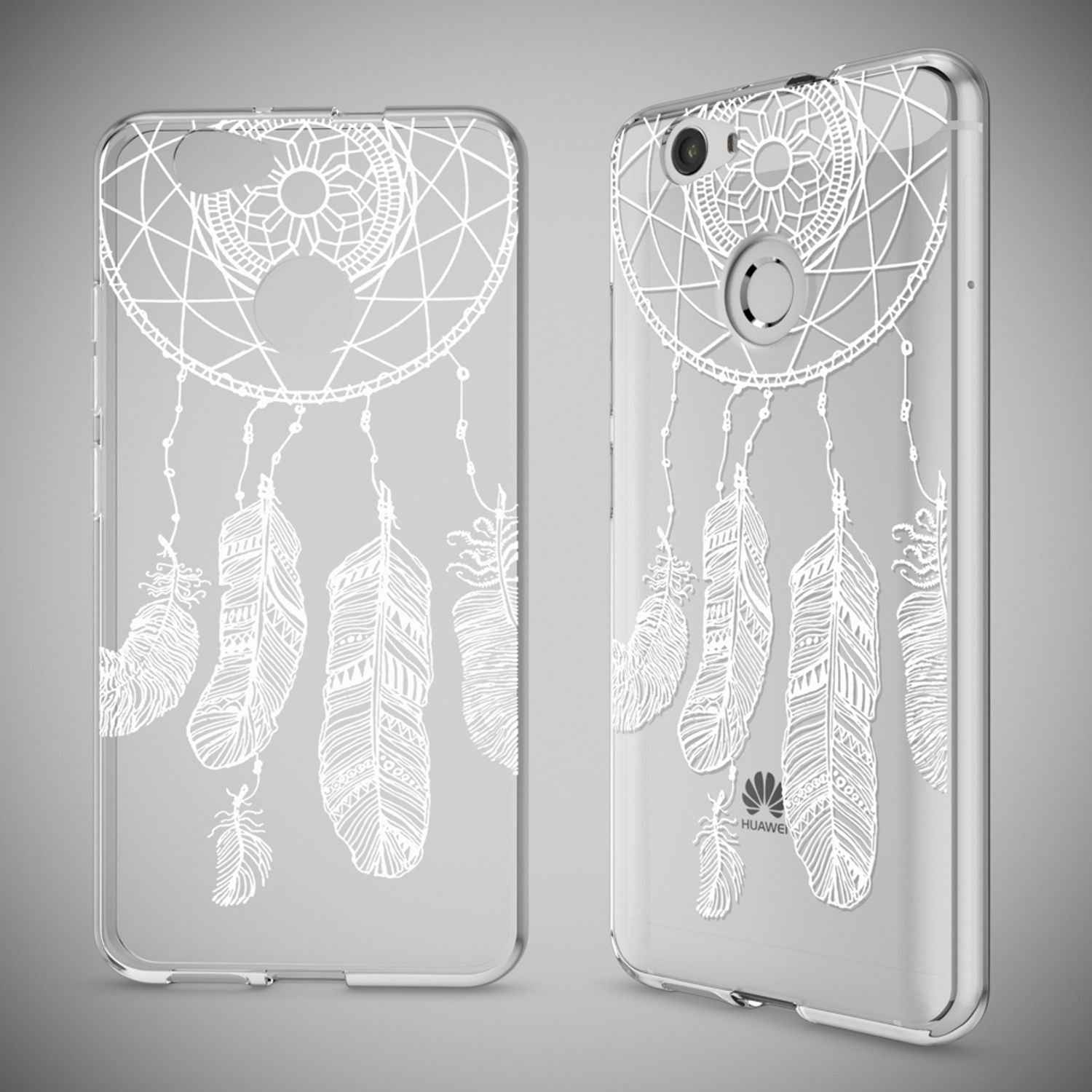 Huawei Nova Handy Hülle von NALIA, Silikon Motiv Case Cover Muster TPU Schutz