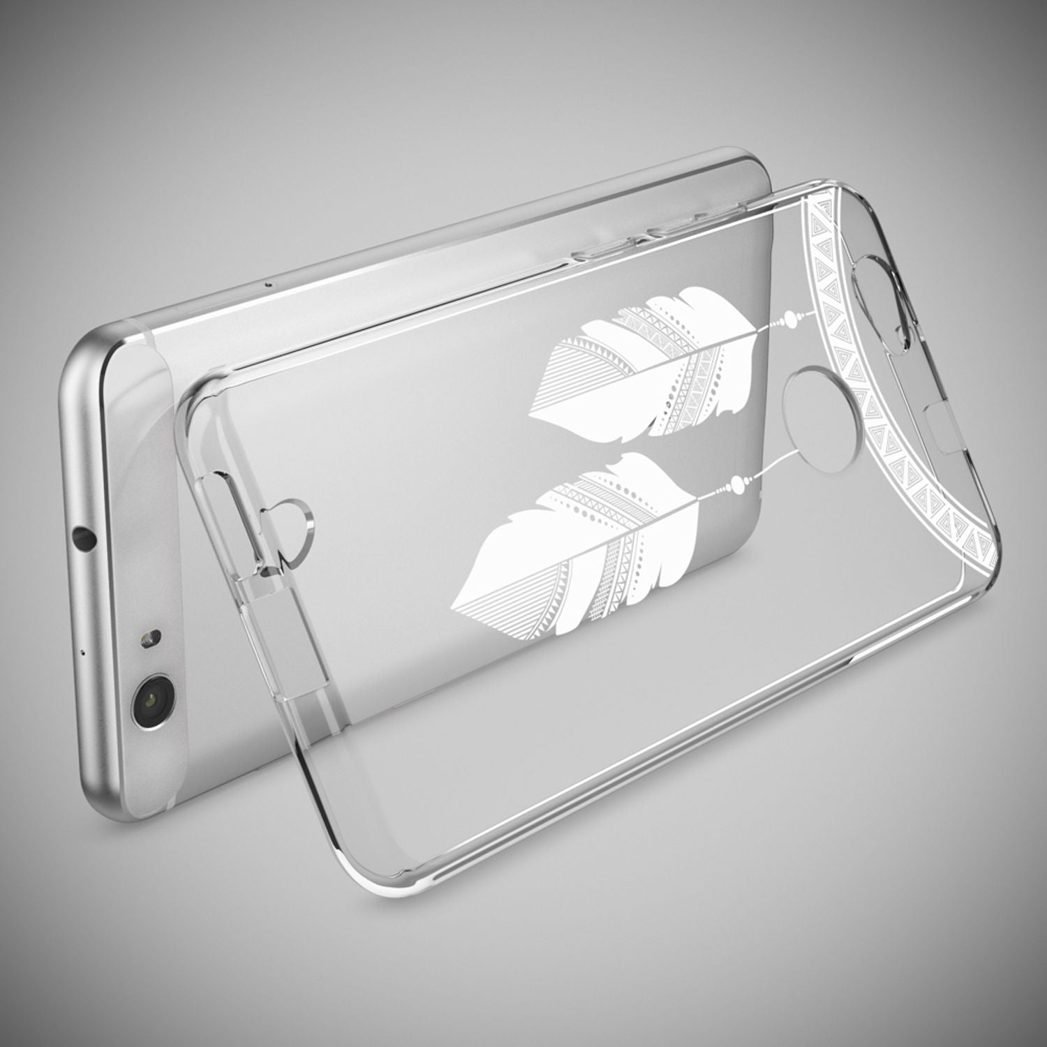 Silikonhülle für Huawei Nova TPU mehrfarbig wellenförmiges Muster | NALIA Berlin